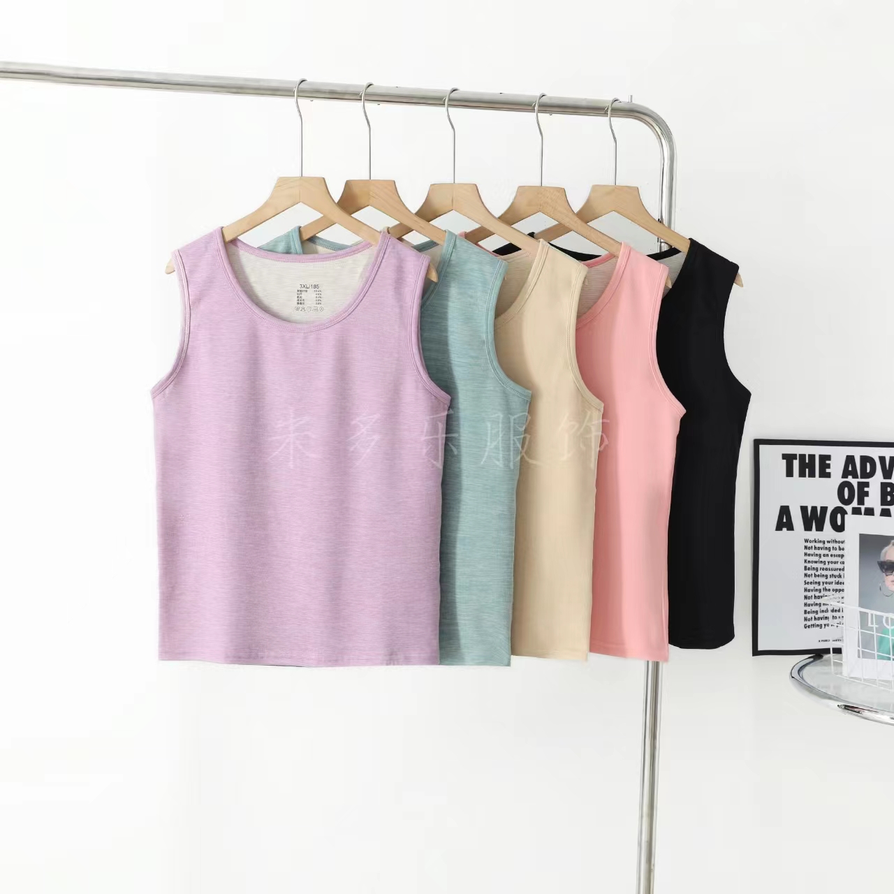 2024爆款冬款含蚕丝绵羊毛德绒时尚保暖背心