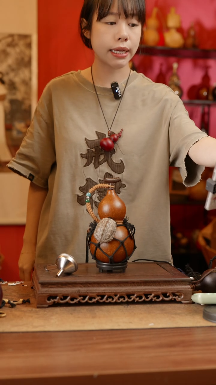 【闪购商品】精品天然大漆工艺防渗内胆酒葫芦~226