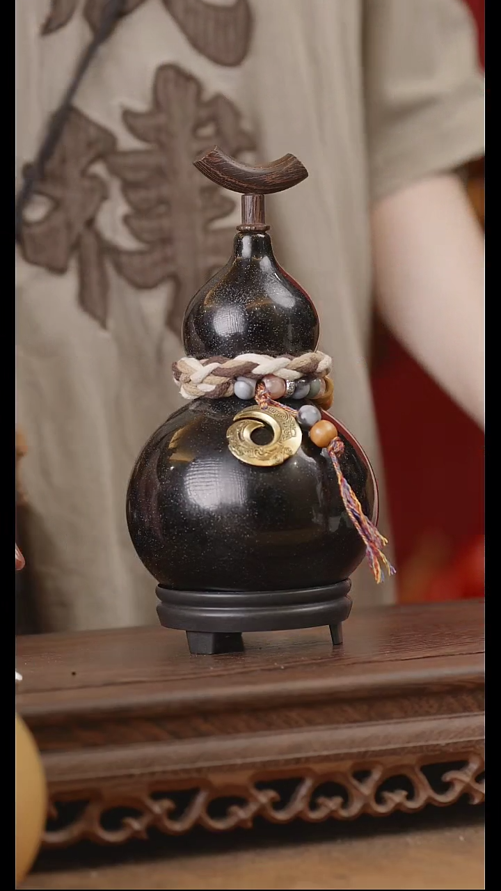【闪购商品】91号精品天然大漆工艺防渗内胆酒葫芦~