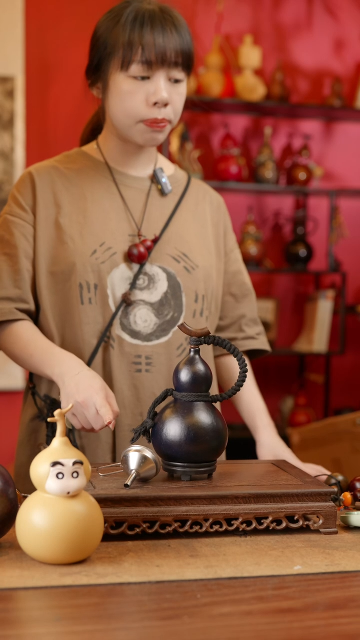 【闪购商品】精品天然大漆工艺防渗内胆酒葫芦~150