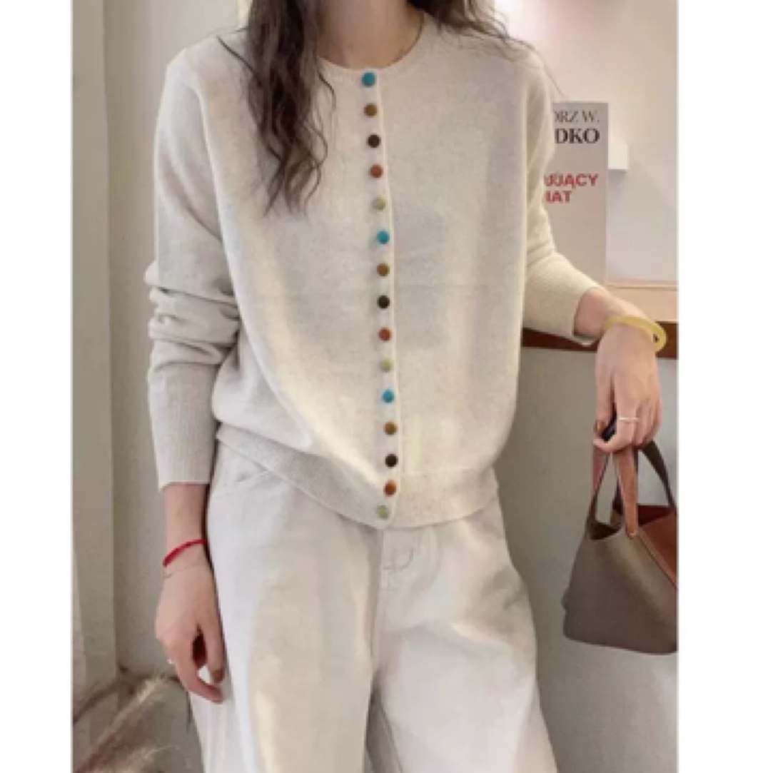 100%纯羊毛短款纯羊毛开衫毛衣上衣