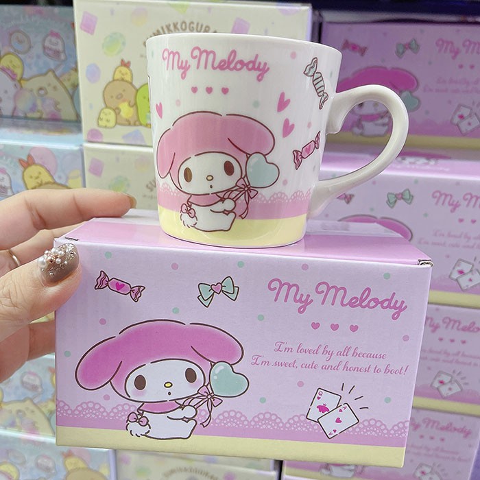 TMB尾单库洛米 美乐蒂 陶瓷杯 可爱马克杯卡通杯子 办公室随手杯