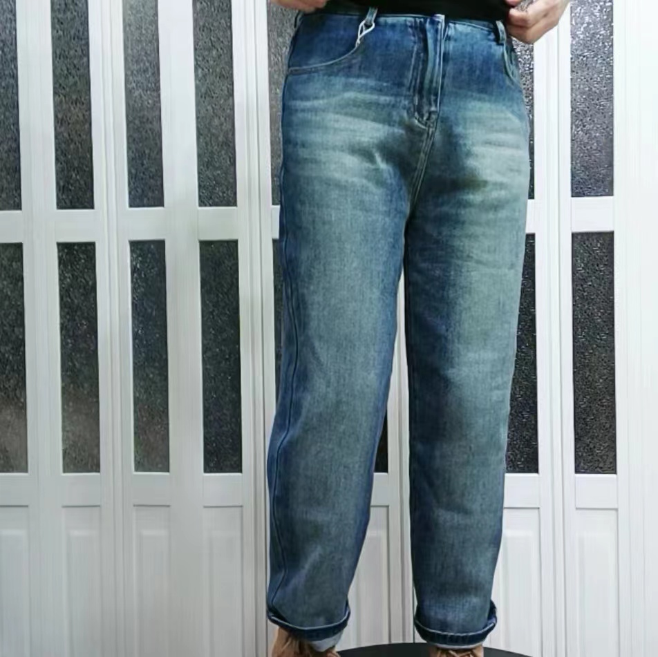【己开价】新品复古显瘦百搭水洗休闲高腰牛仔裤2866