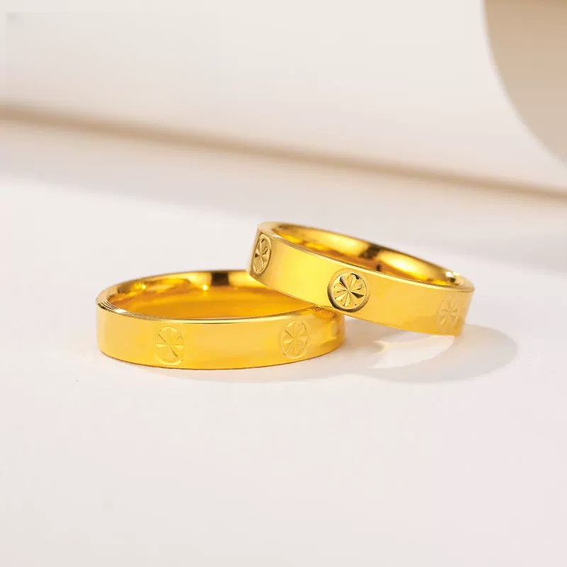 足银戒指 女款时尚情侣小众简约经典轻奢百搭素圈米字戒指