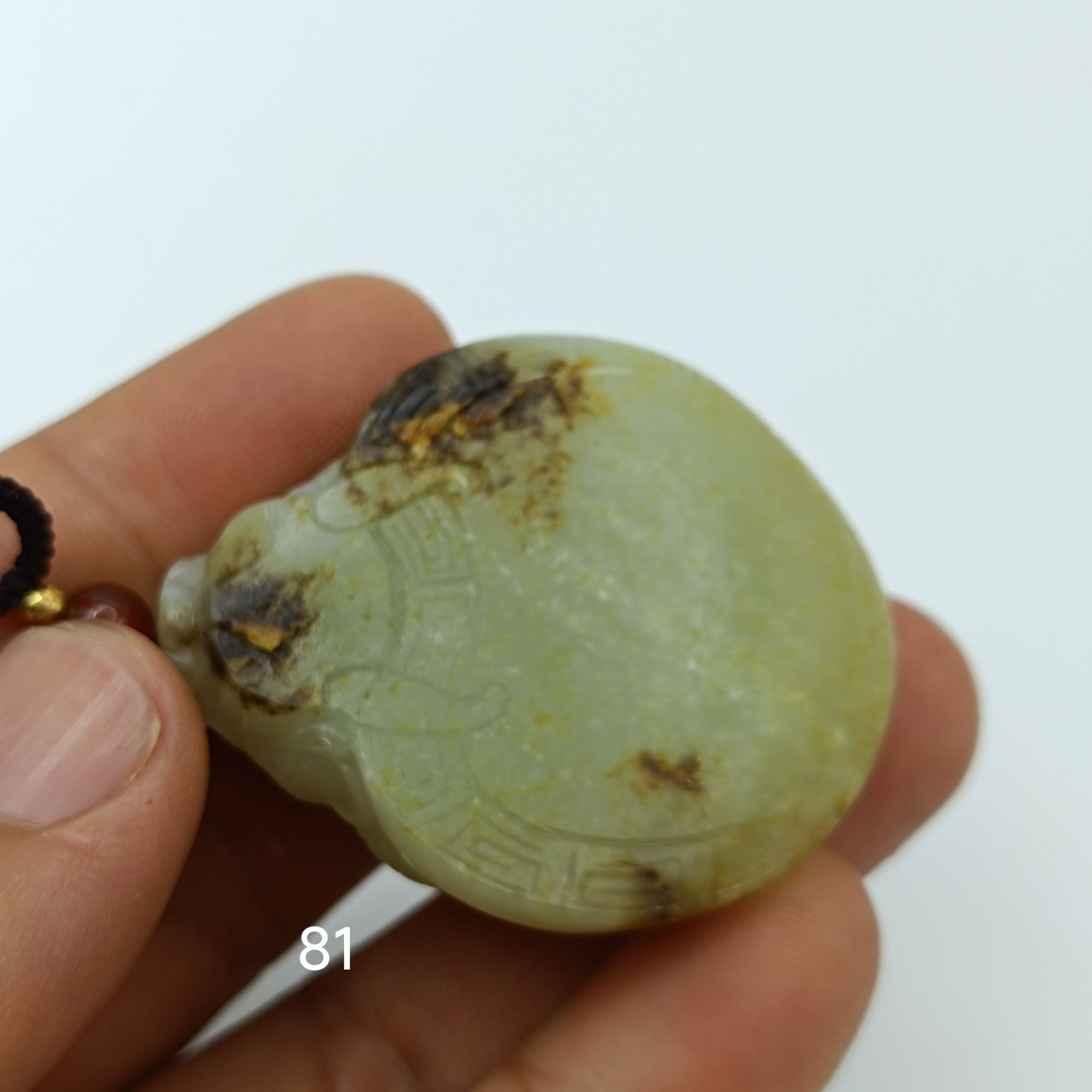 和田玉新疆料龙龟把件11019