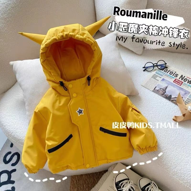 儿童棉服冬季2025新款洋气男童棉衣卡通外套宝宝卡通棉袄小童冬装