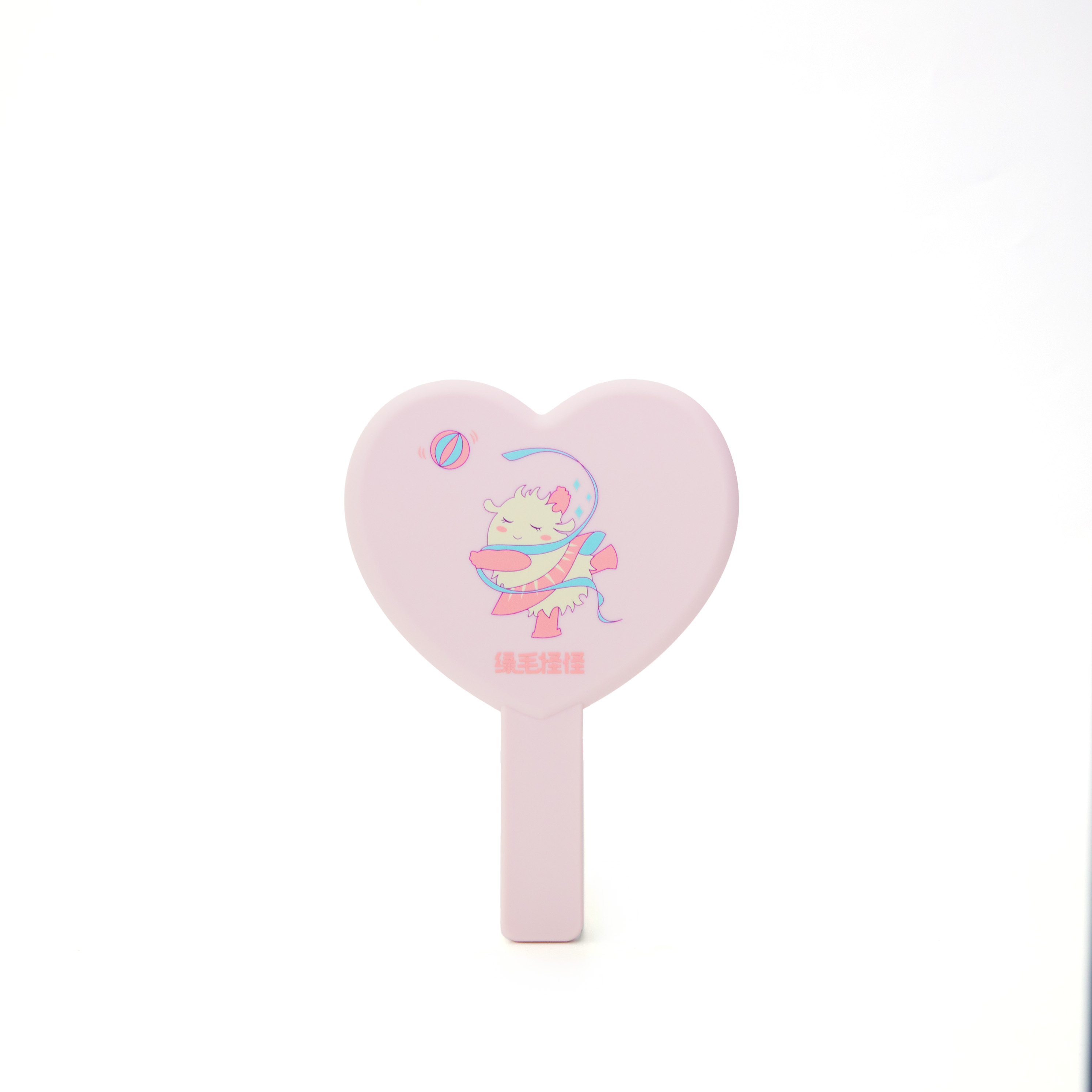 绿毛怪怪爱心手持镜