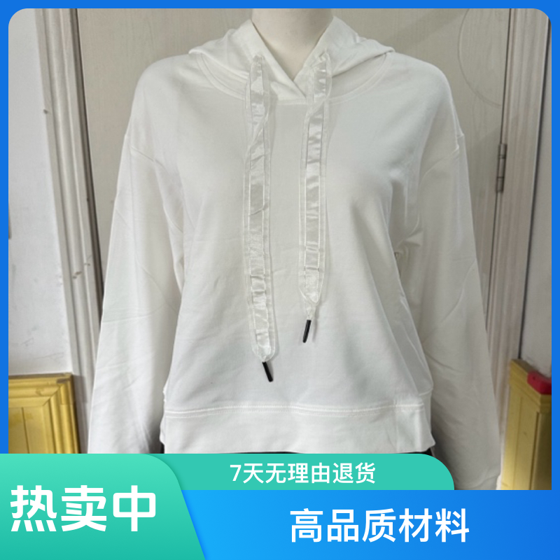 88013卓玛米色潮流运动中长袖卫衣