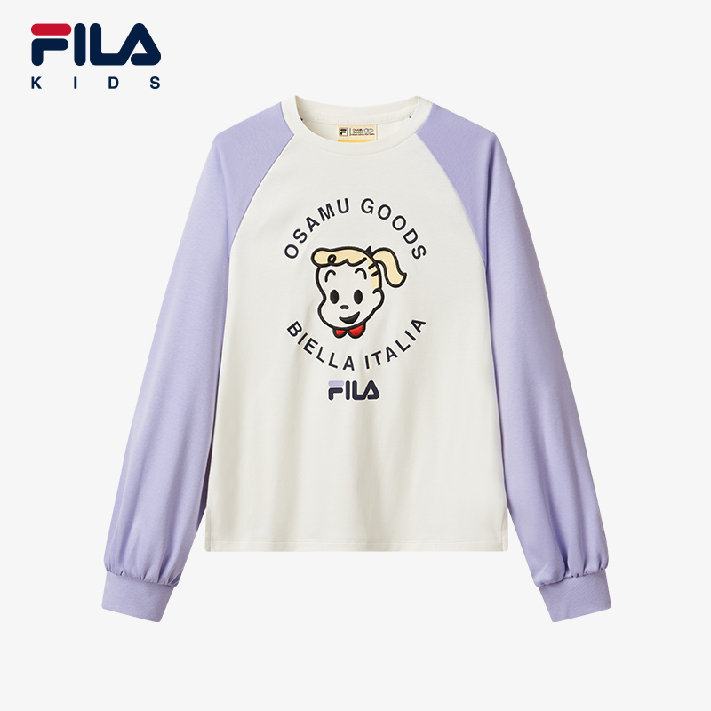 FILA斐乐儿童【原田治联名】卫衣时尚女童秋季卡通上衣K12G444207F