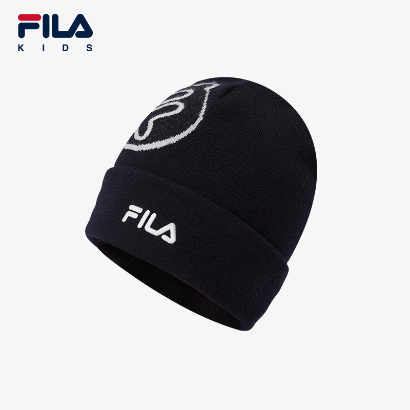 FILA斐乐儿童【经典套头帽】帽子秋冬户外防风套头帽K18B444201F   