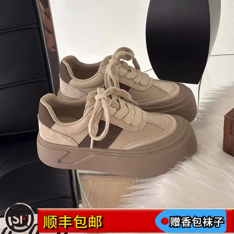 大东姚厚底大头女时尚潮流气派韩版秋冬百搭松糕丑萌复古休闲板鞋