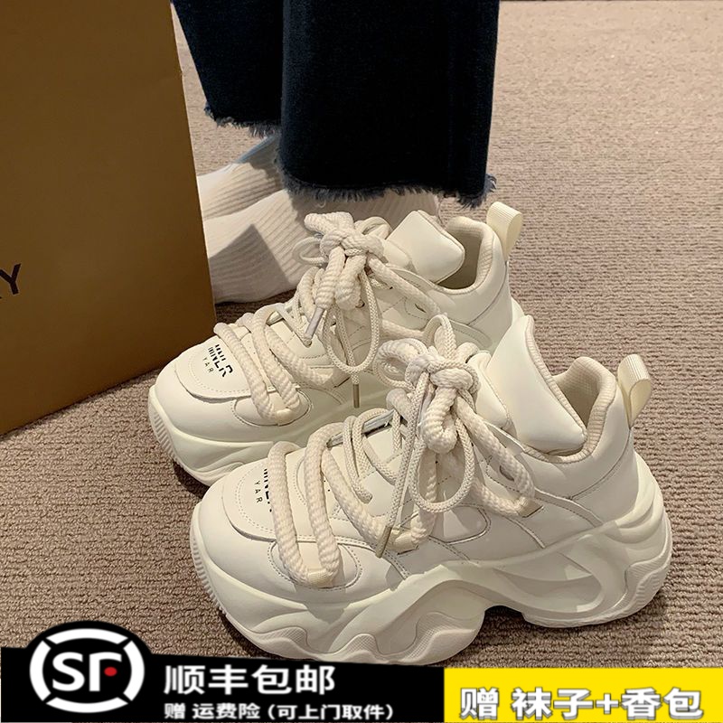 大东姚冬季时尚女松糕老爹鞋轻便爆款厚底增高版时尚百搭ins1女鞋