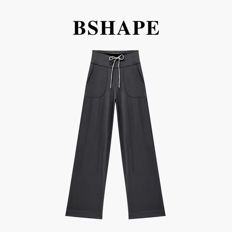 全&新款Throwback漫画腿裸感显瘦显腿长高腰直筒裤