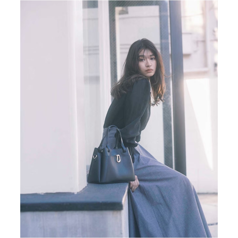 【强哥外贸】夏季新款 P 优雅气质百搭褶边喇叭半身裙