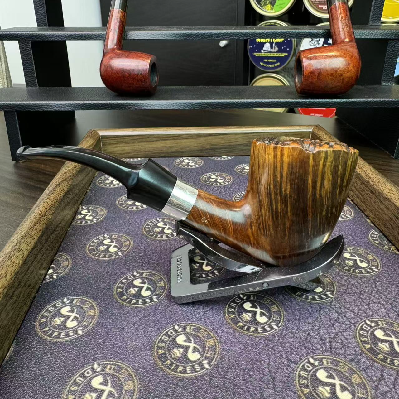 Stanwell史丹威空冠时期伊瓦森设计银圈64号烟斗