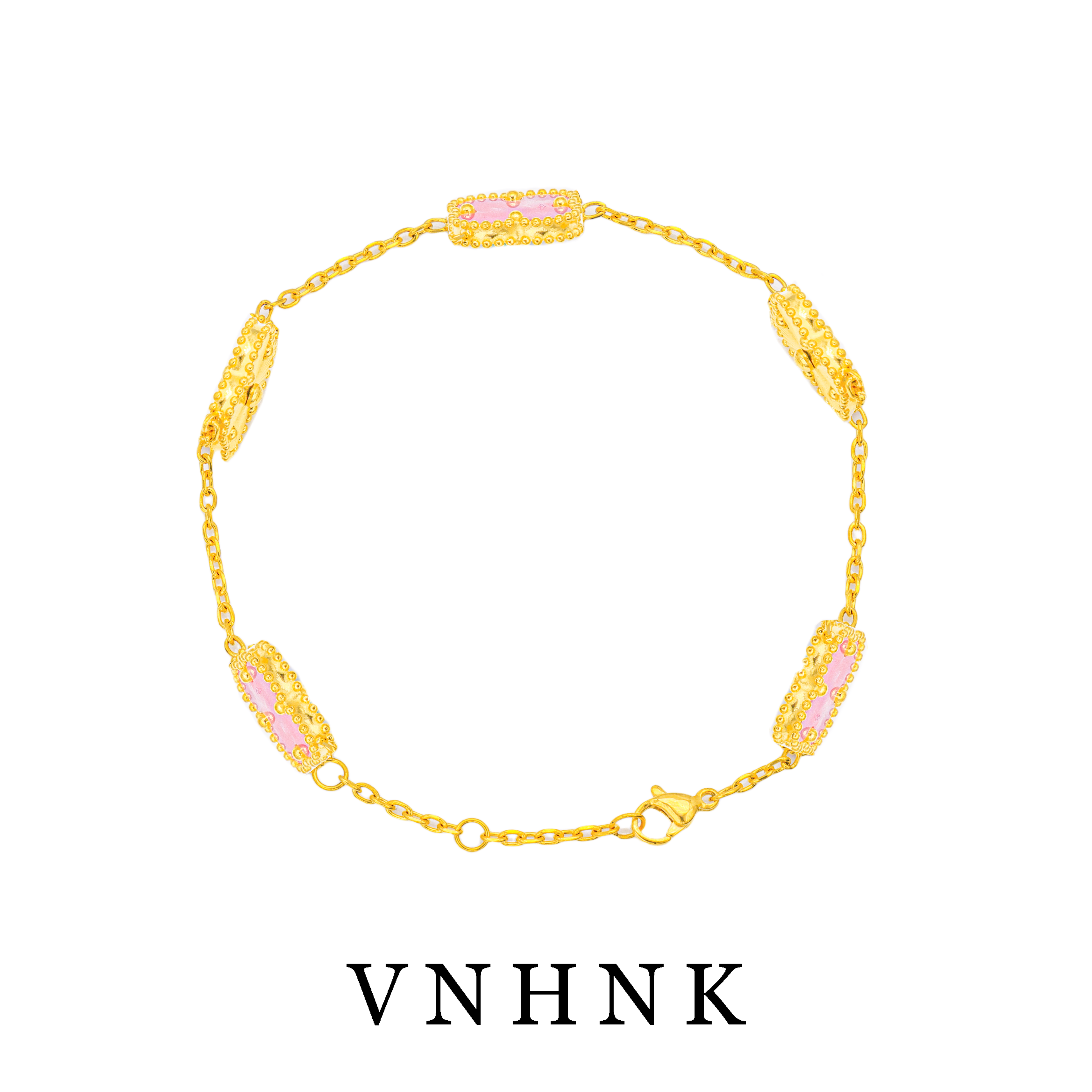 钛钢贝壳手链 美可儿   D36   金色（24cm）时尚气质百搭手链