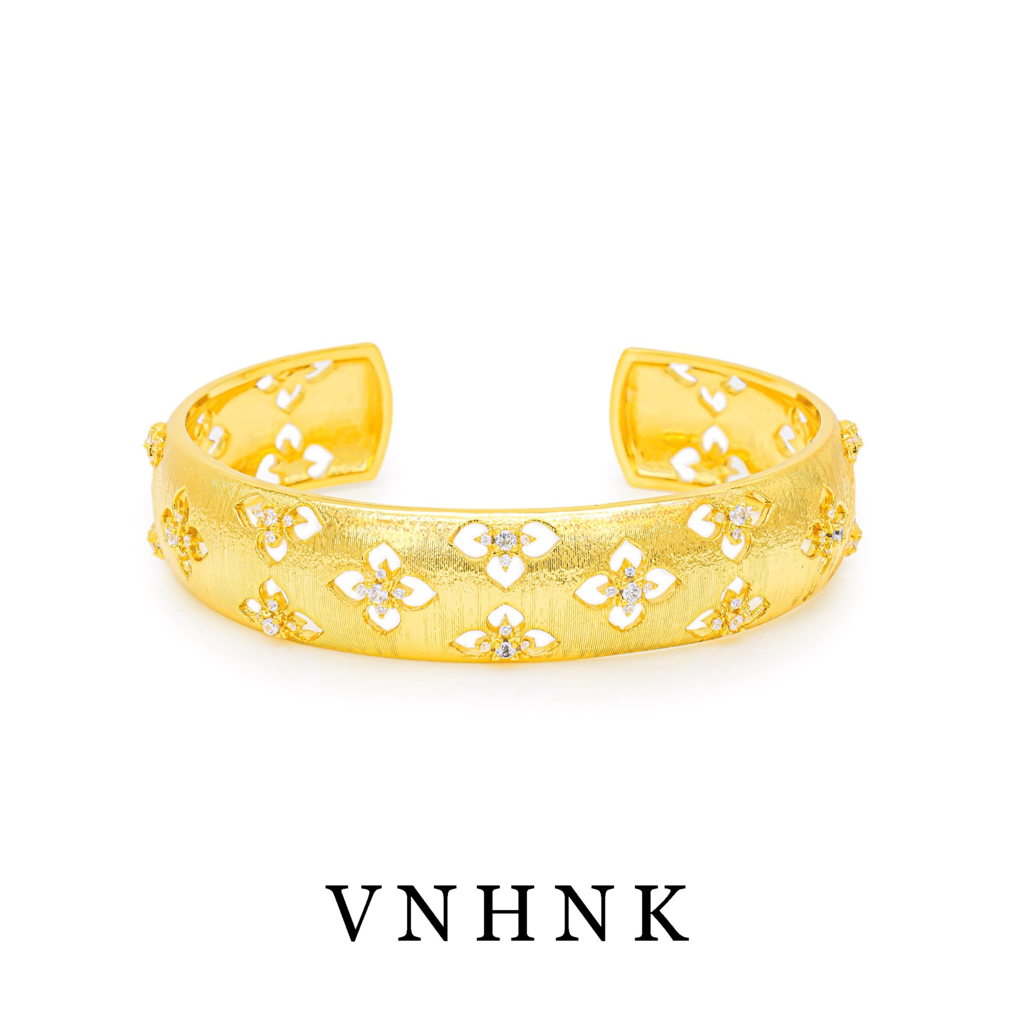 铜合金合成锆石手镯 美可儿   C222   金色气质时尚百搭手镯