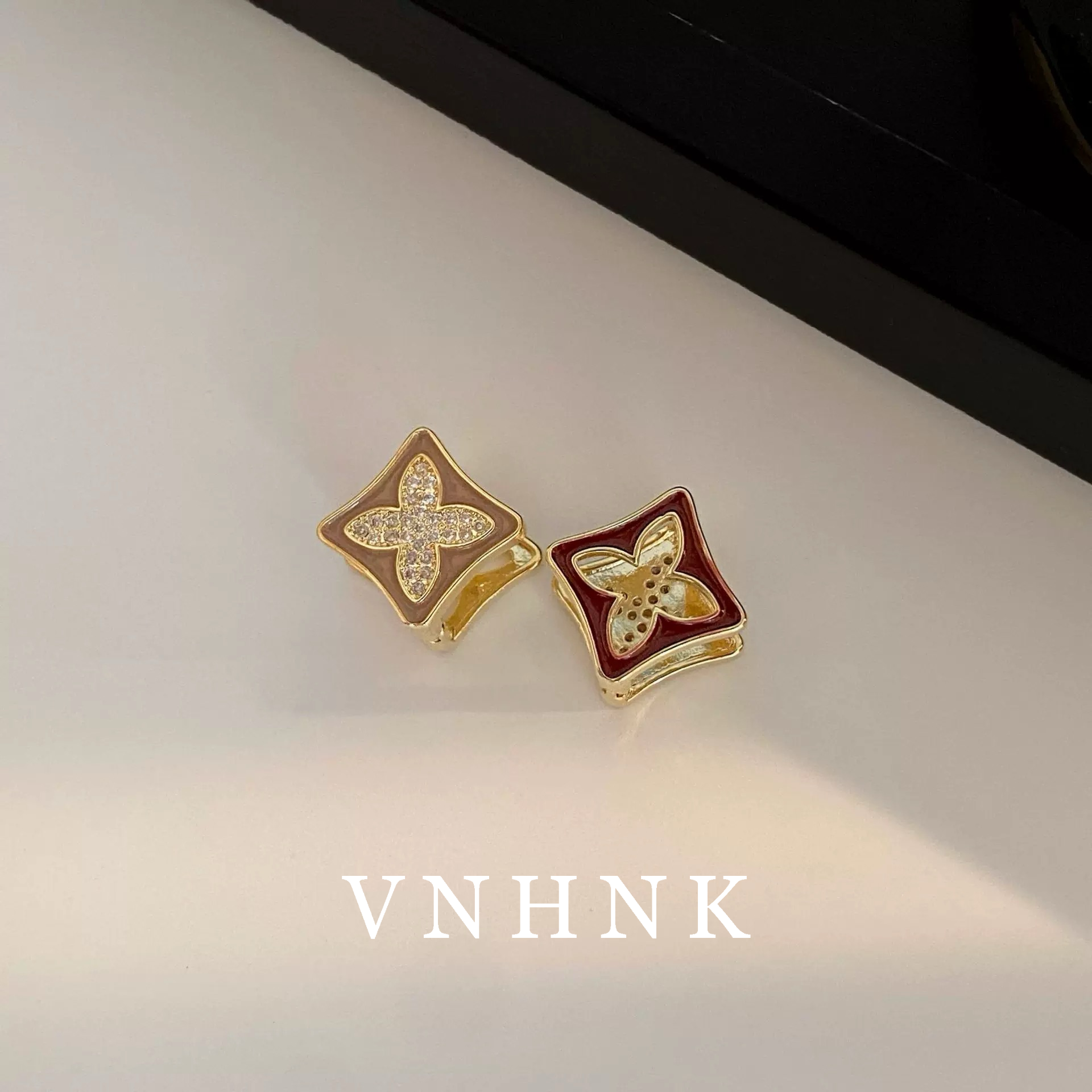 铜合金合成锆石耳饰 美可儿   G169     金色气质百搭耳环