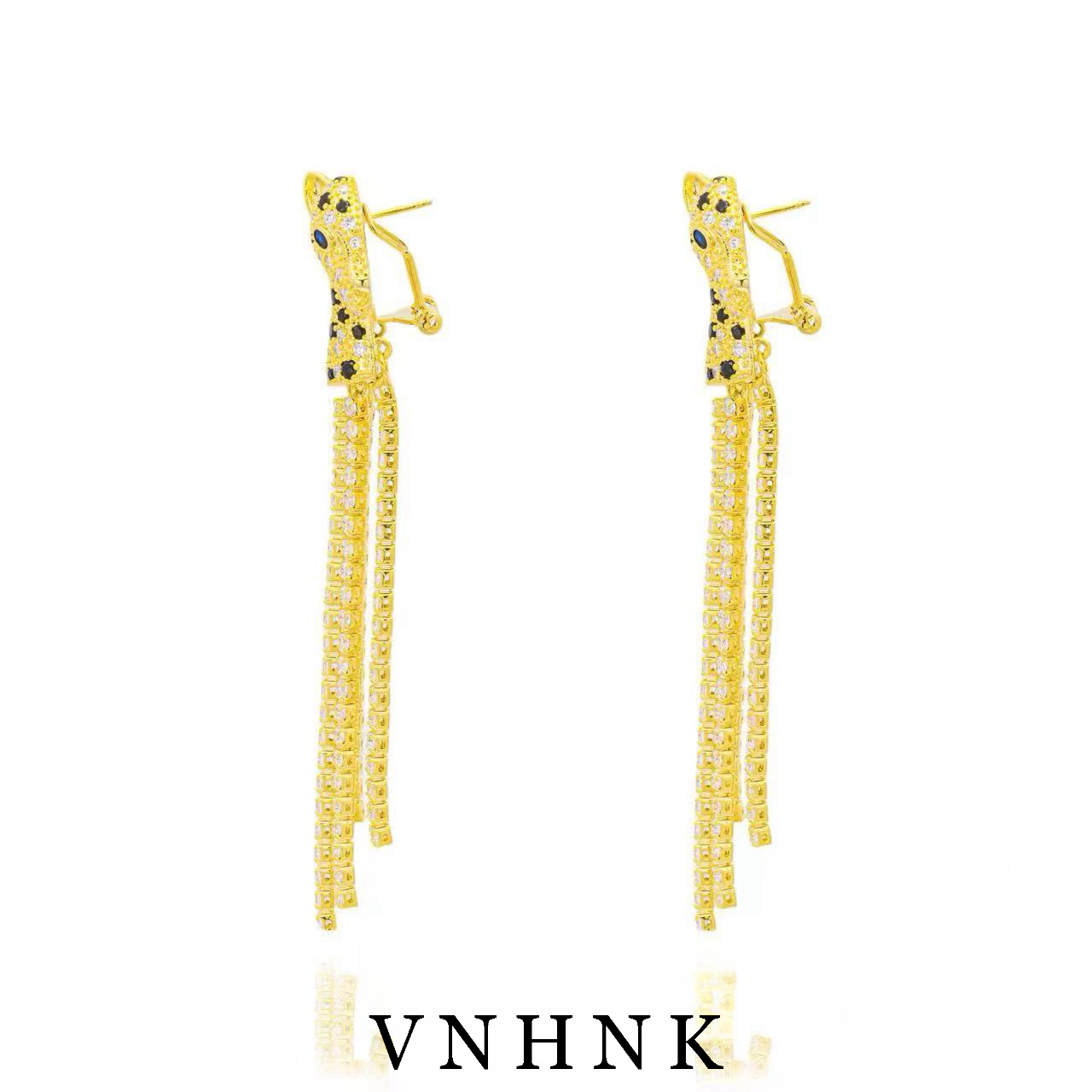 铜合金合成锆石耳饰 美可儿   F593   金色气质时尚耳环