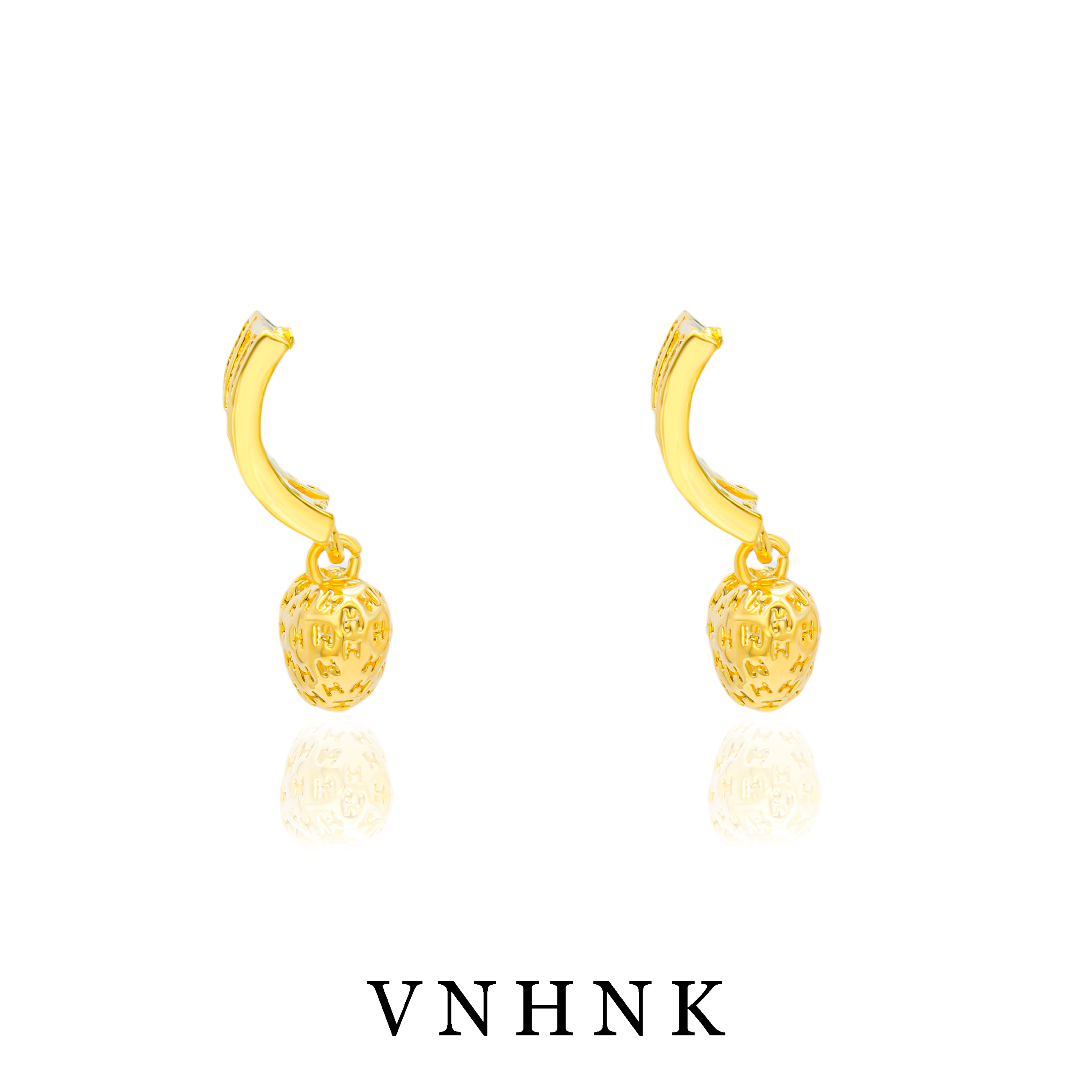 铜合金合成锆石耳饰 美可儿  A391   金色时尚精致耳环