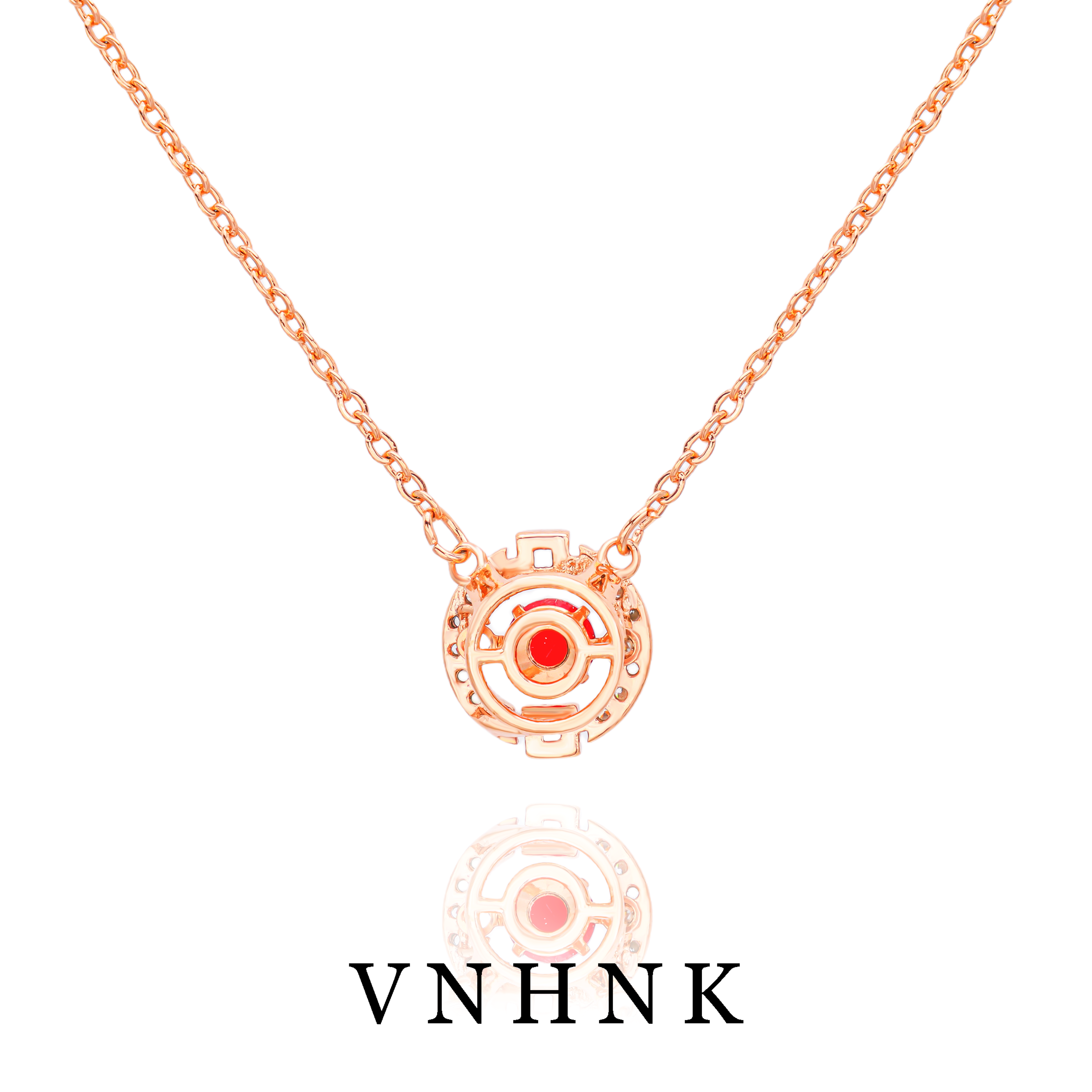 铜合金项链 美可儿  N33  玫瑰色(48cm)时尚气质项链