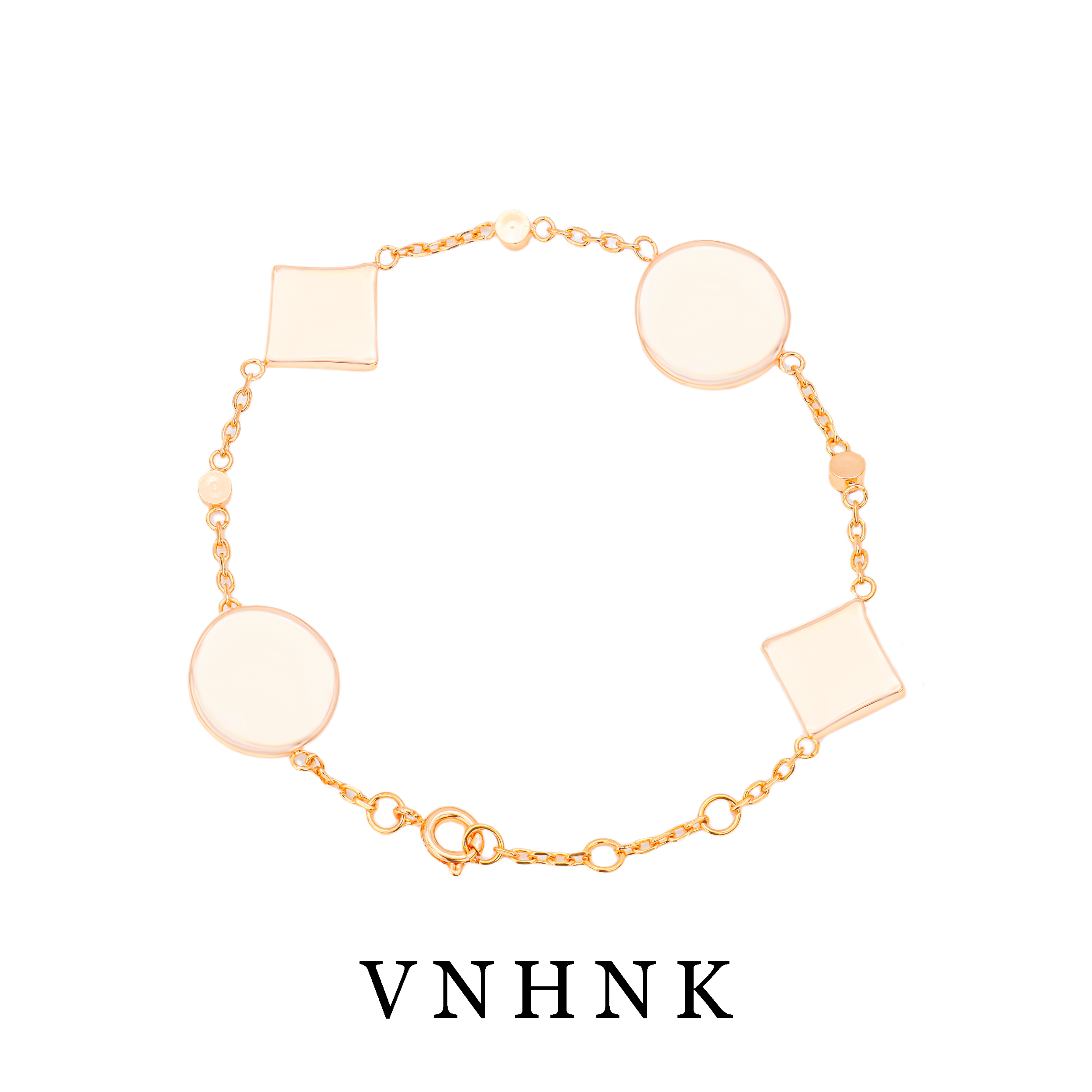 钛钢合成锆石手链 美可儿   B146  玫瑰色（20cm）时尚气质百搭手链