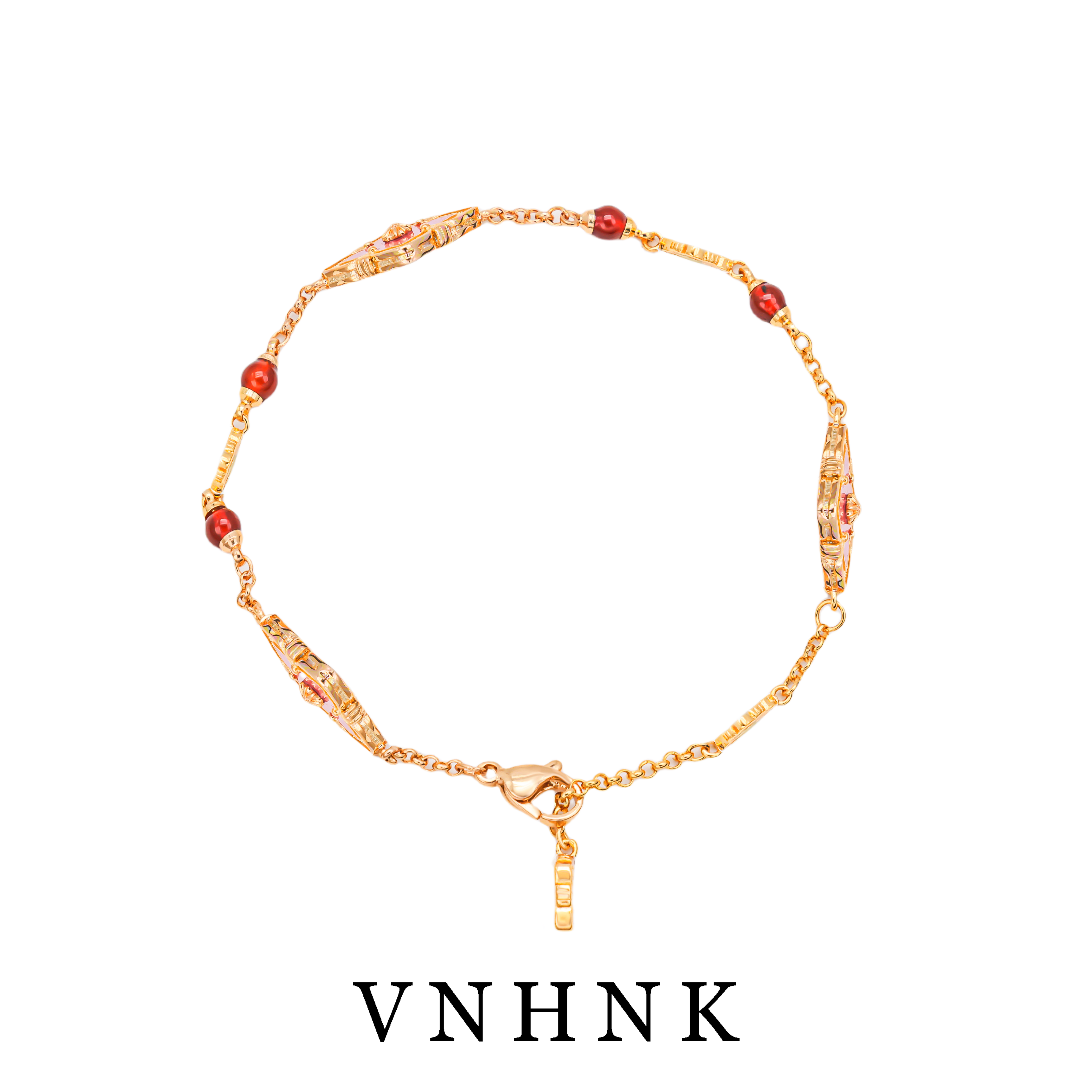 铜合金手链 美可儿   YS963   玫瑰色(22cm)个性气质手链