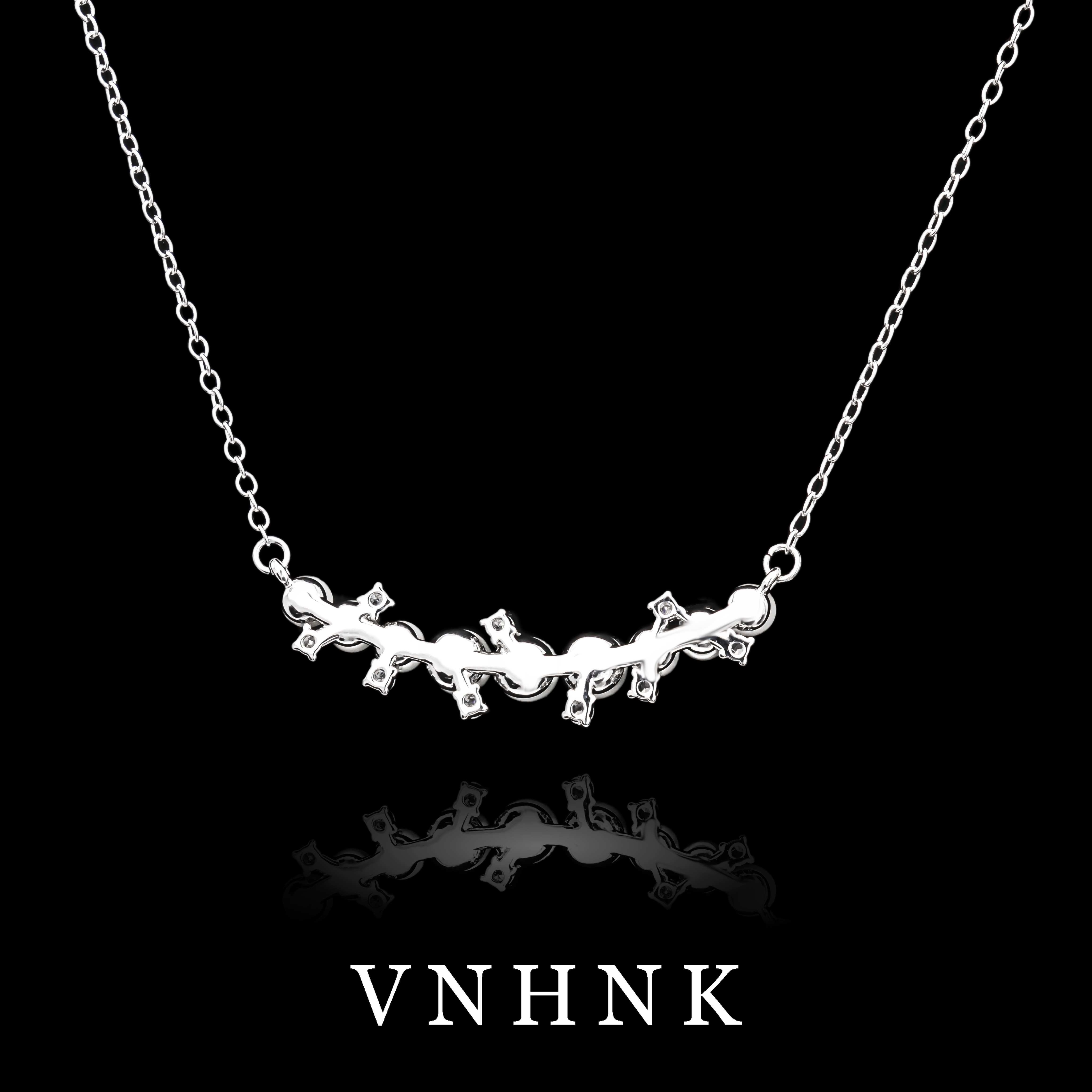 铜合金项链 美可儿   M353   银色(49cm)时尚气质项链