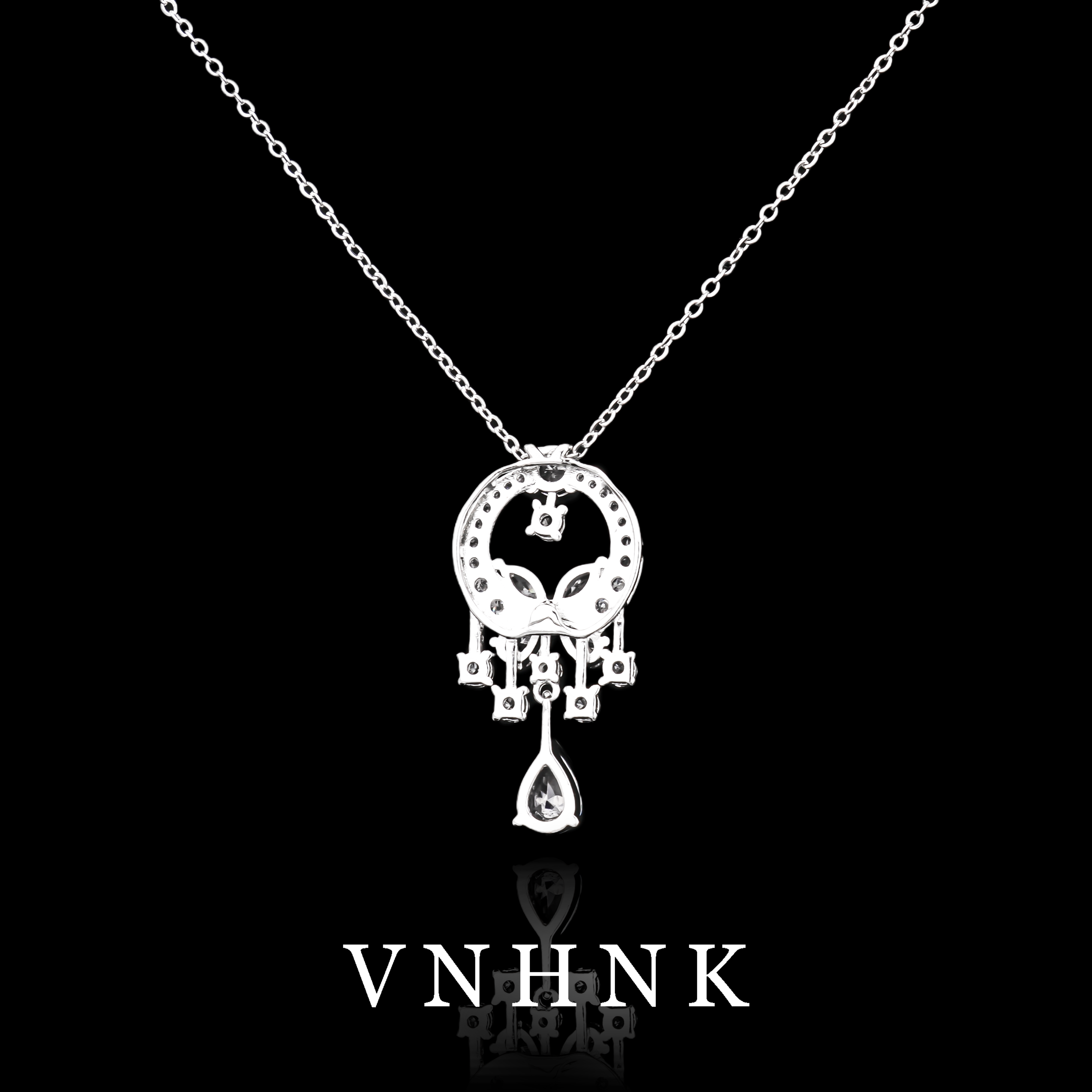 铜合金项链 美可儿  N62   银色(46cm)时尚气质个性项链