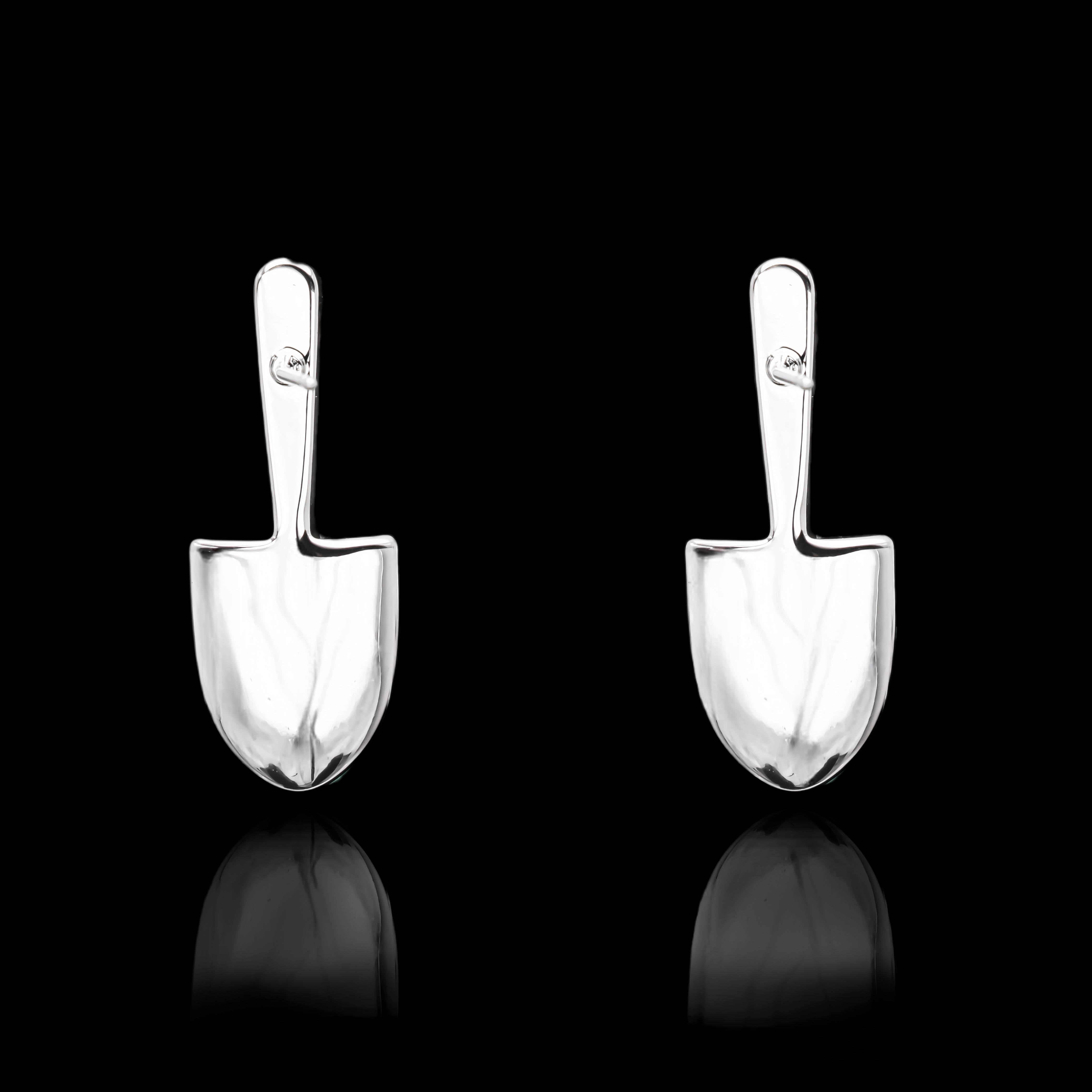 铜合金合成锆石耳饰 美可儿   E462   银色小众百搭耳环