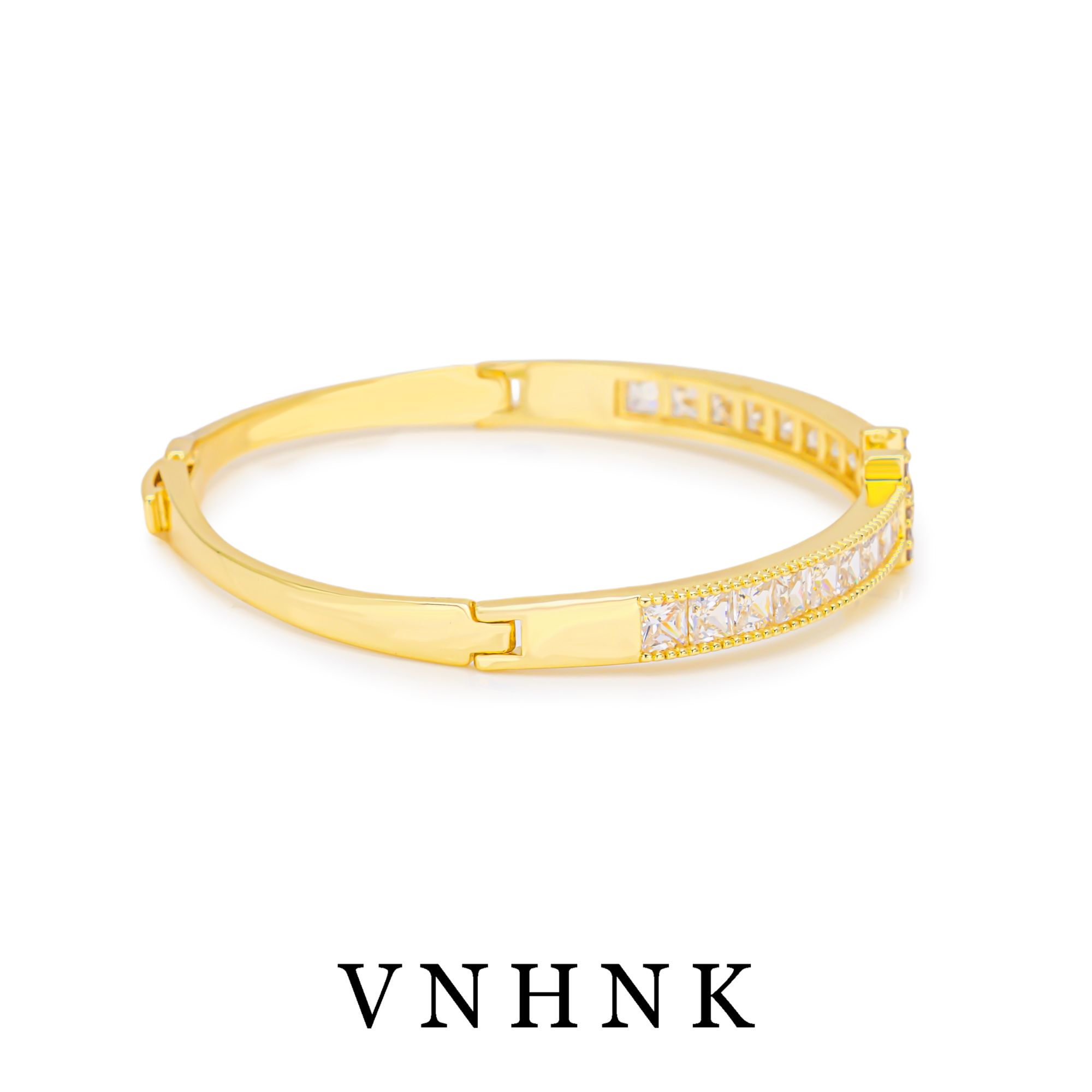 铜合金合成锆石手镯 美可儿  YS1516 金色（55✖️53mm)气质手镯