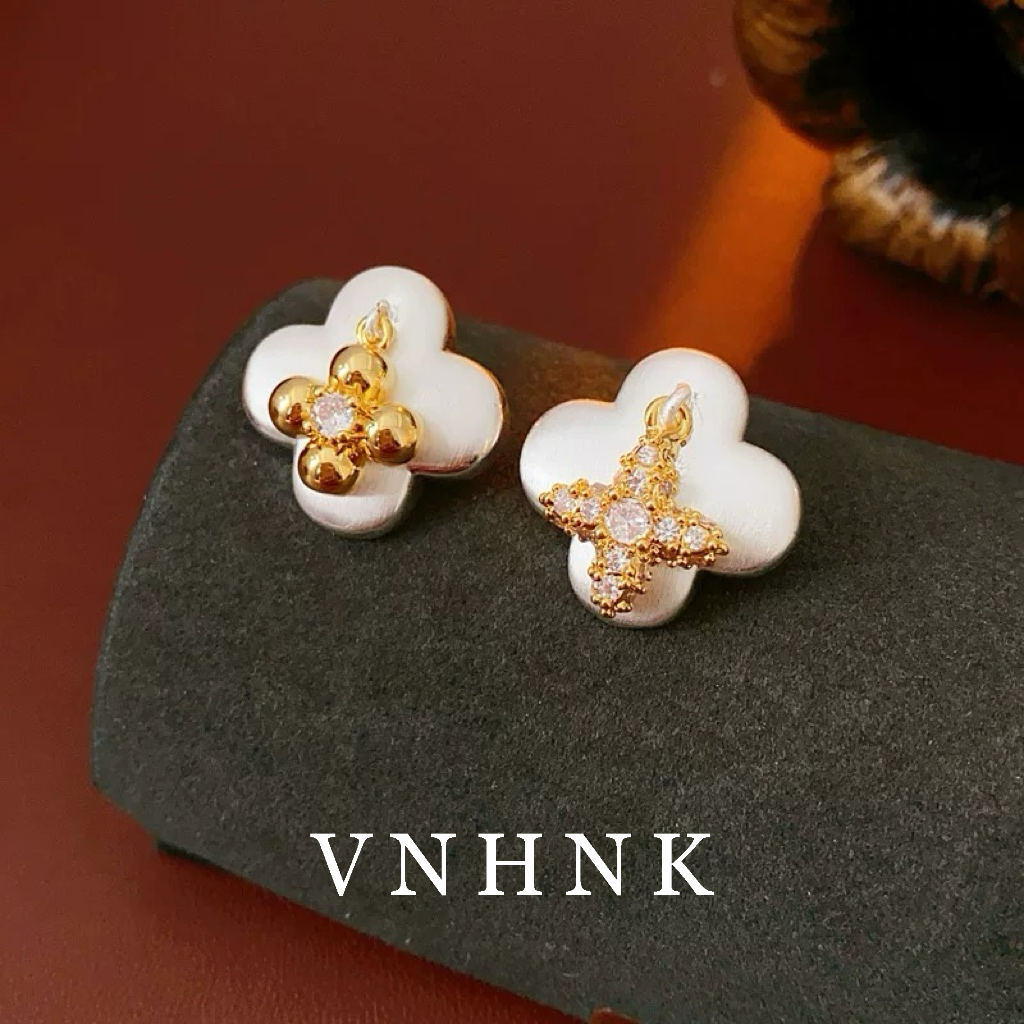 铜合金合成锆石耳饰 美可儿   G216   银色小众时尚百搭耳环预售