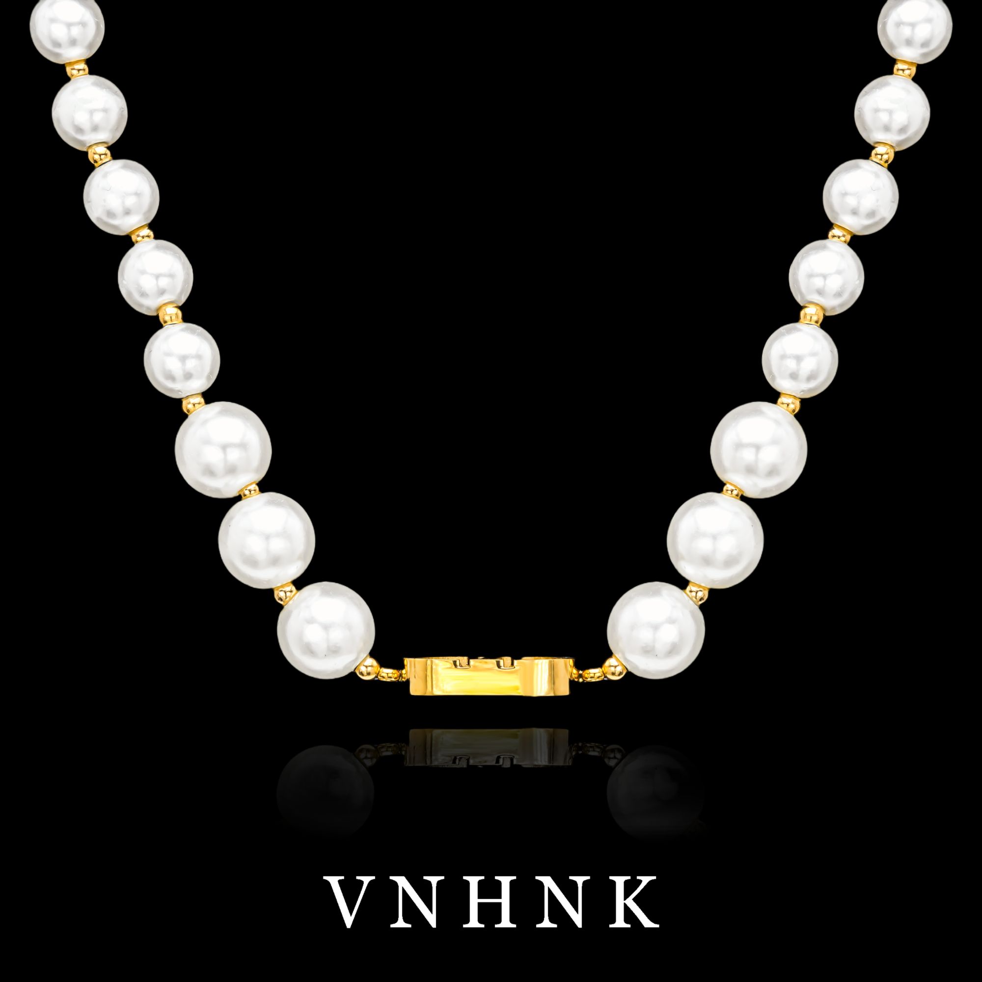 钛钢仿珍珠项链 美可儿  M281    白色(46cm6mm8mm10mm)项链