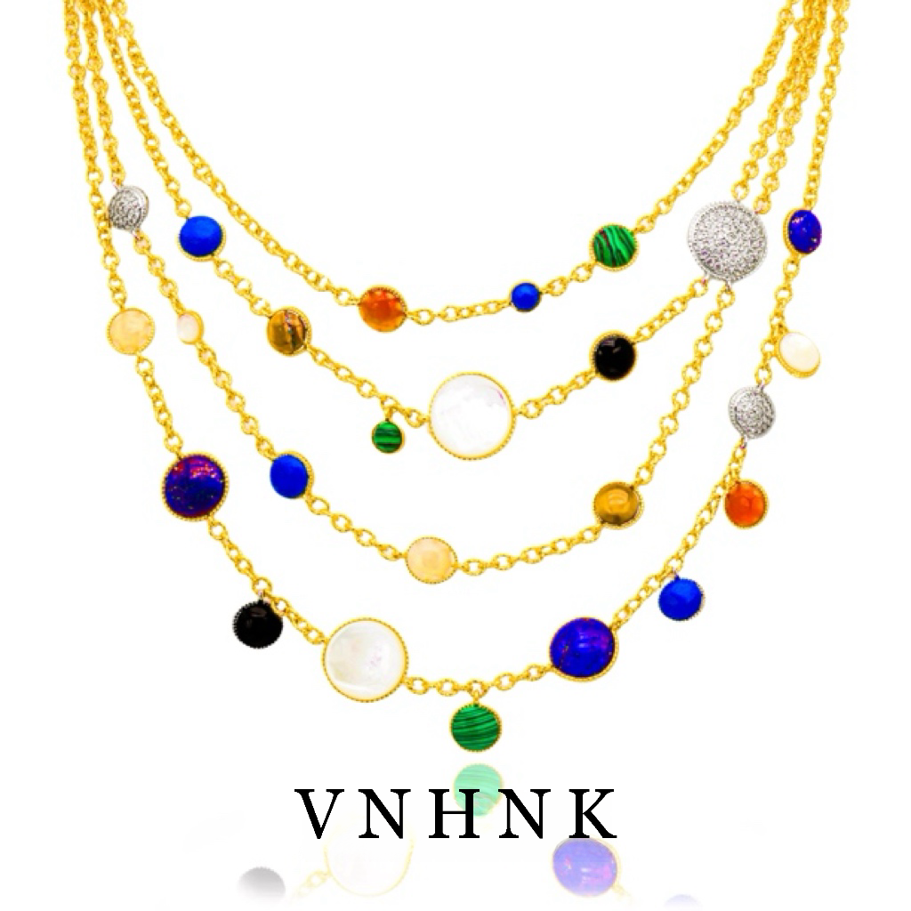 铜合金项链 美可儿   R388     彩色(40cm)时尚项链