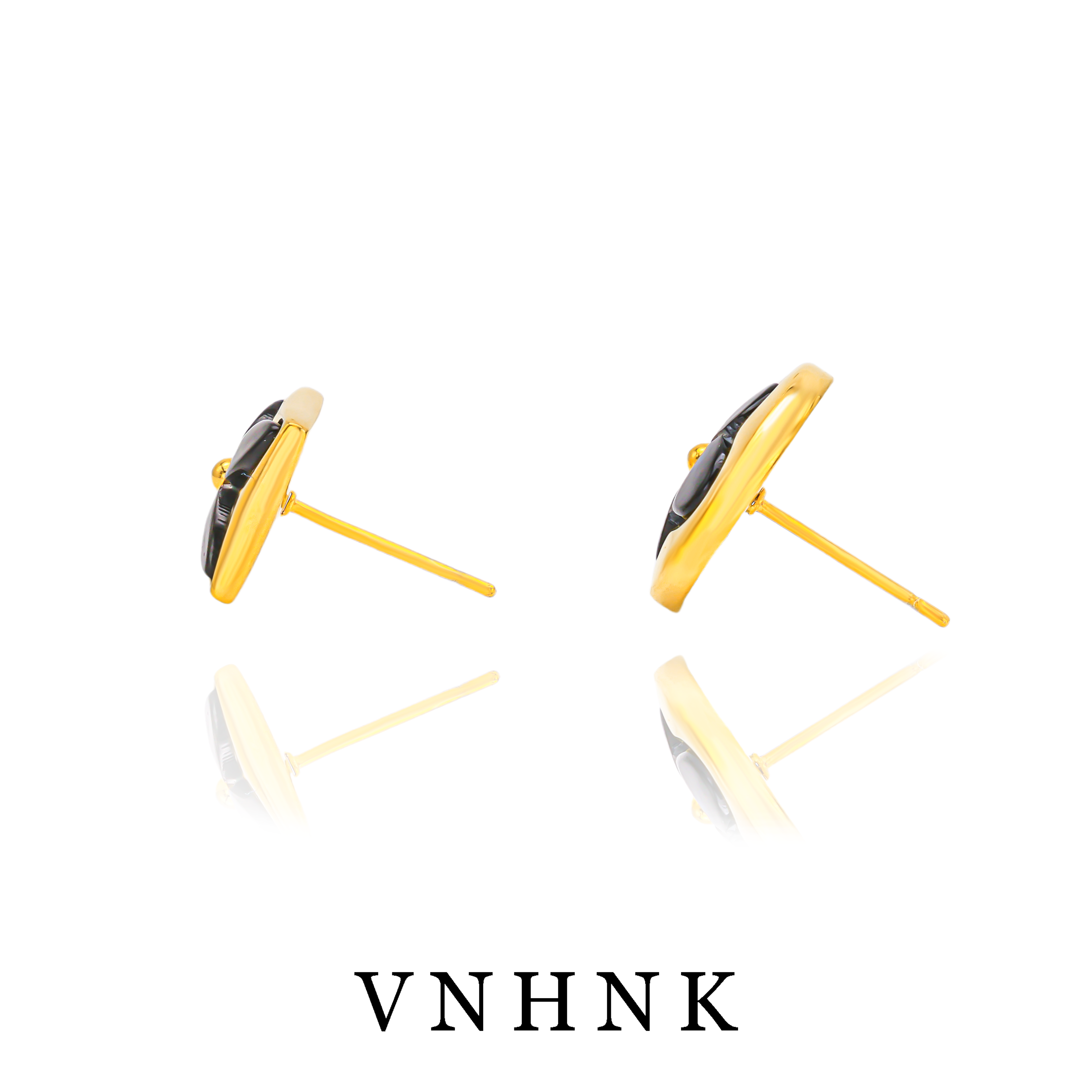 钛钢耳饰 美可儿  G610  金色小众时尚百搭耳环