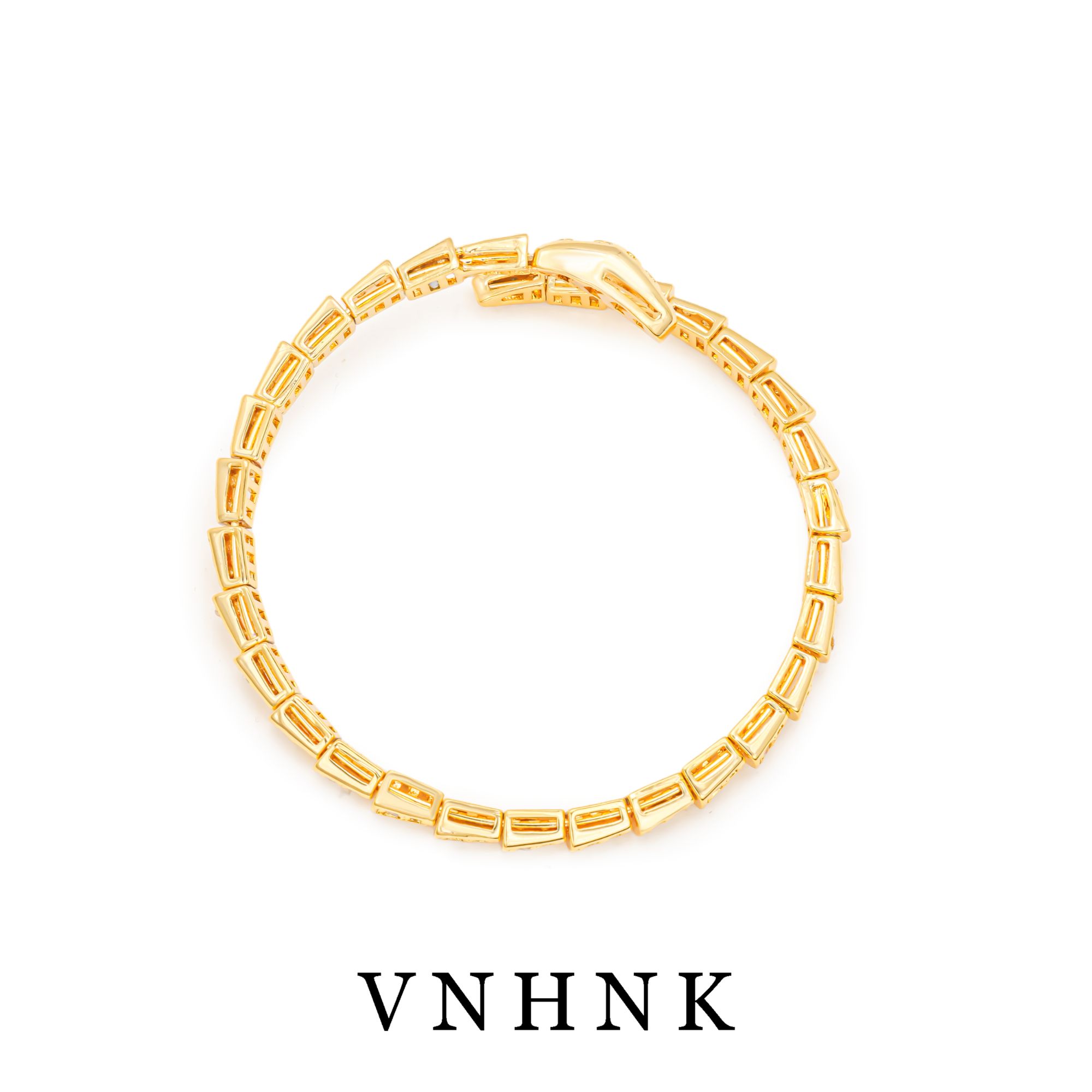 铜合金合成锆石手镯 美可儿   B479   金色（60x60mm）时尚百搭手镯