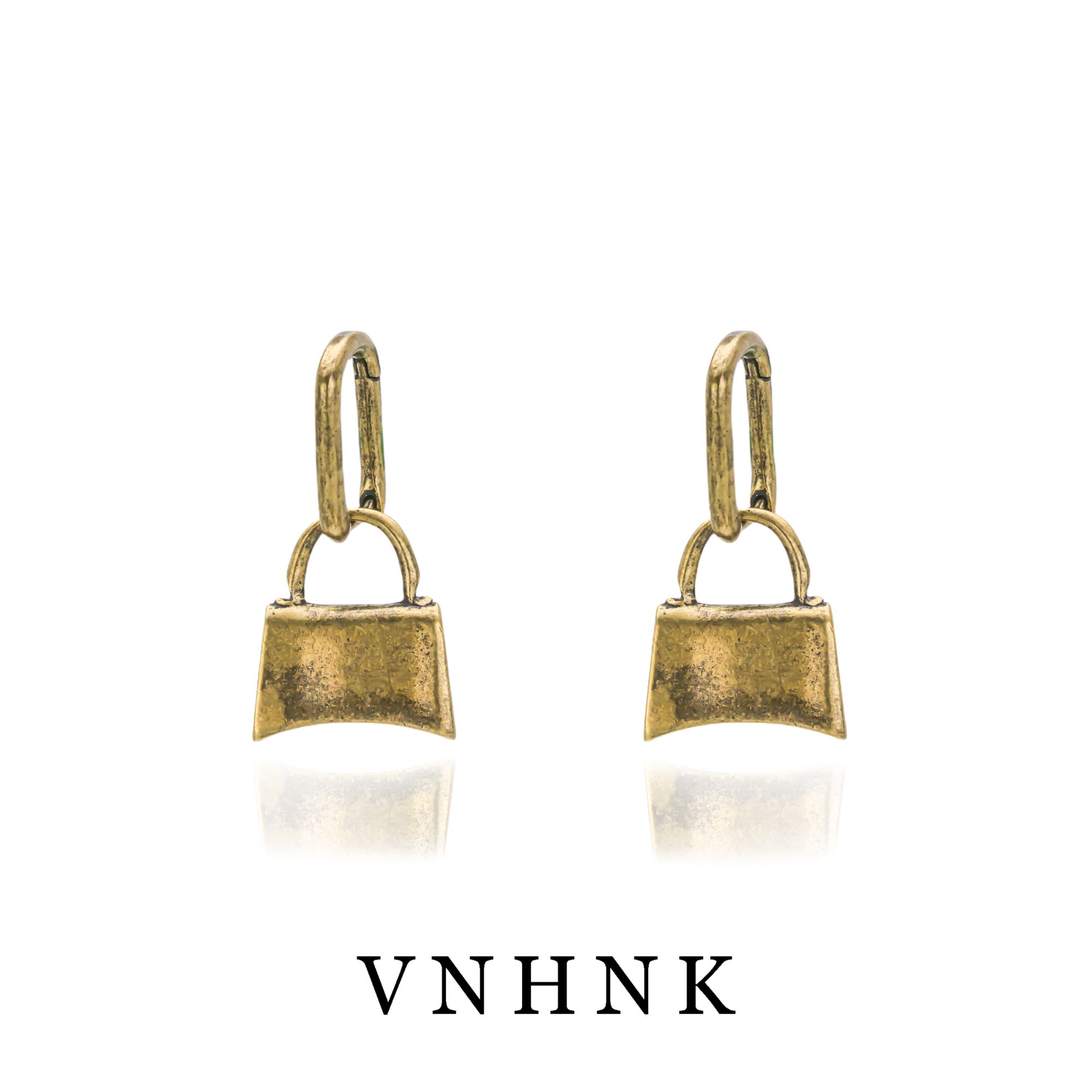 黄铜耳饰 美可儿    E96    古铜色精致耳环