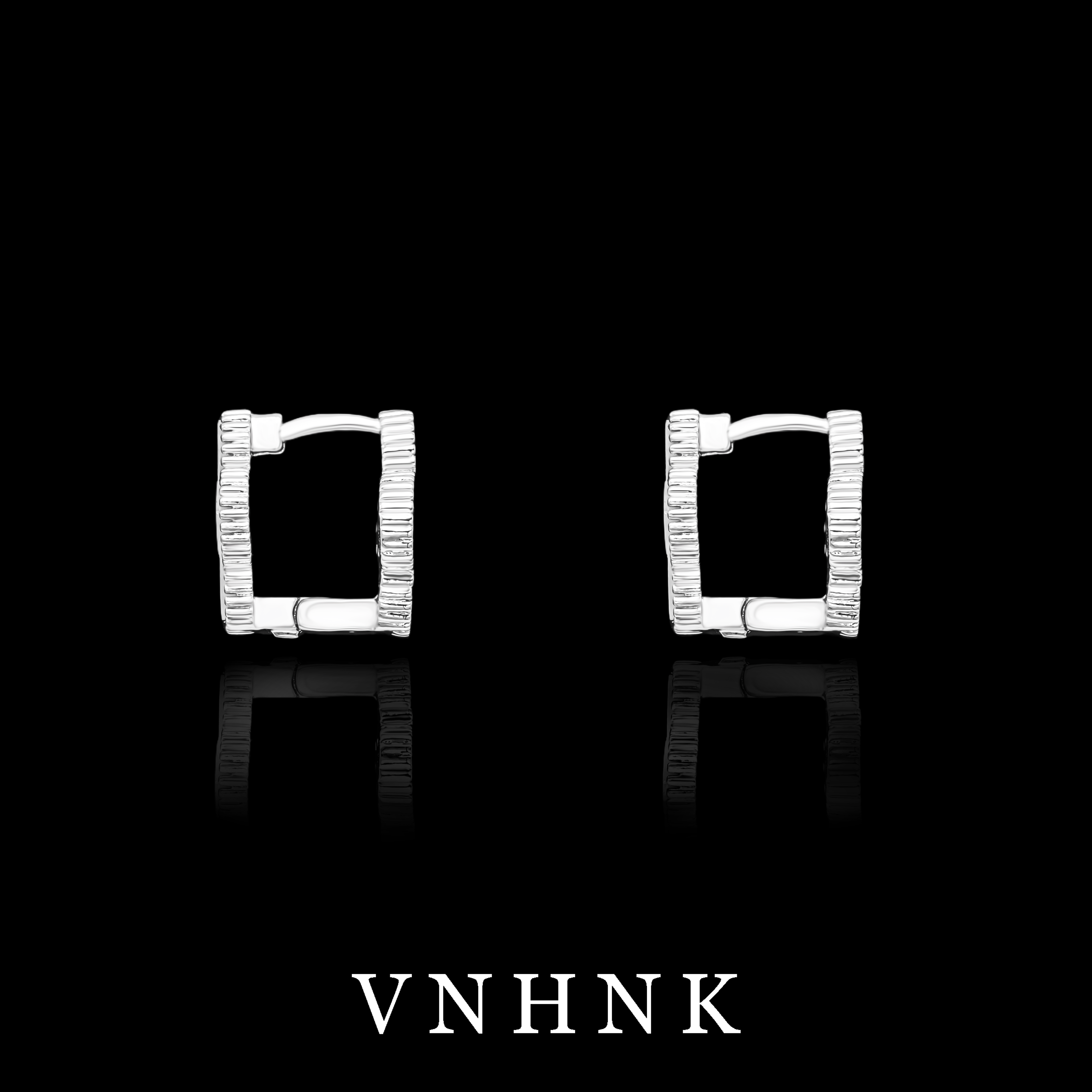 铜合金合成锆石耳饰 美可儿  M680    银色小众百搭耳环