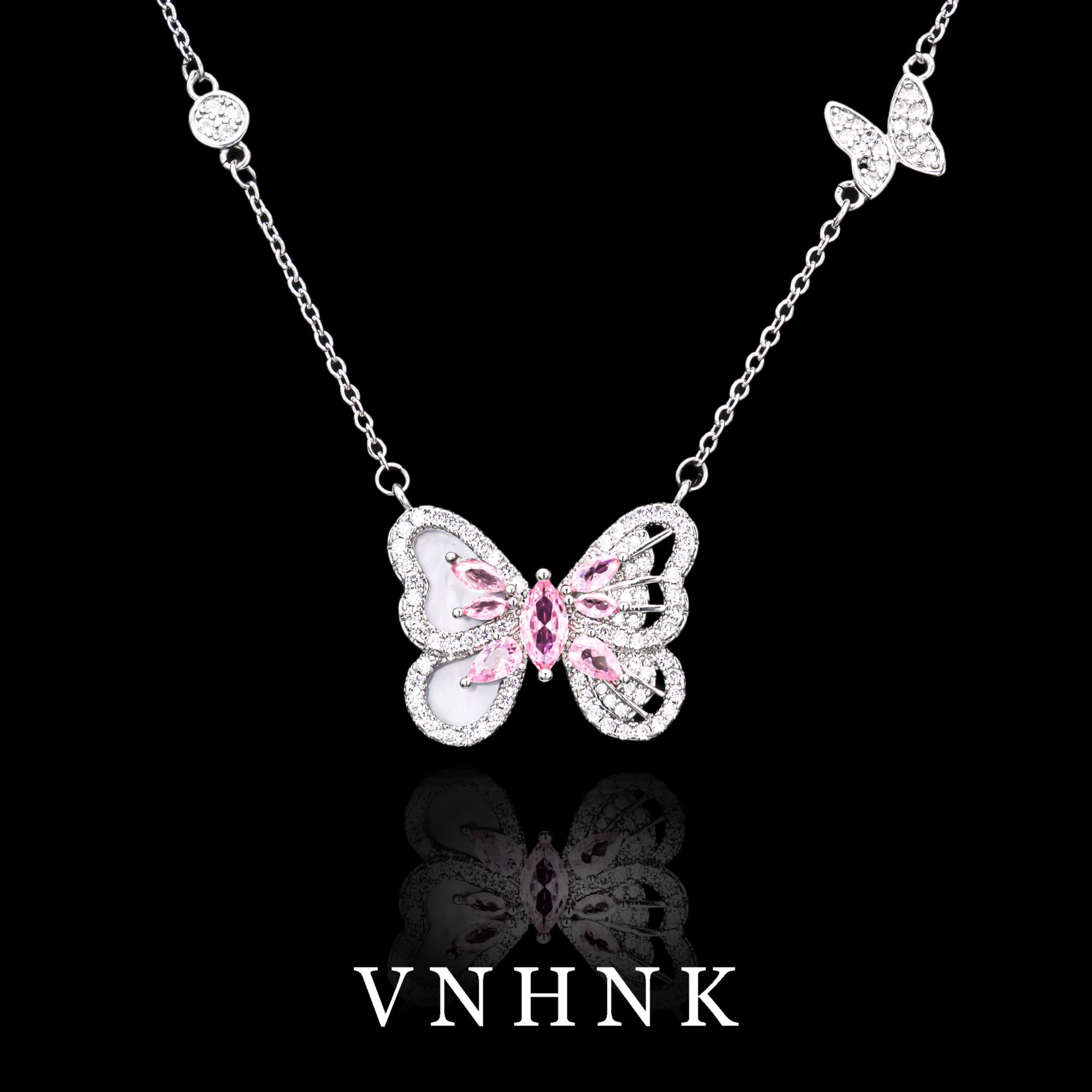 铜合金合成锆石项链 美可儿   C701  银色（50cm）时尚气质百搭项链