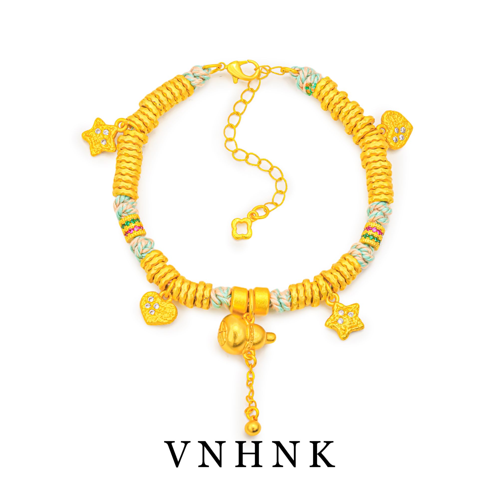 铜合金合成锆石手链 美可儿   S269   金色(18+5cm)气质手链