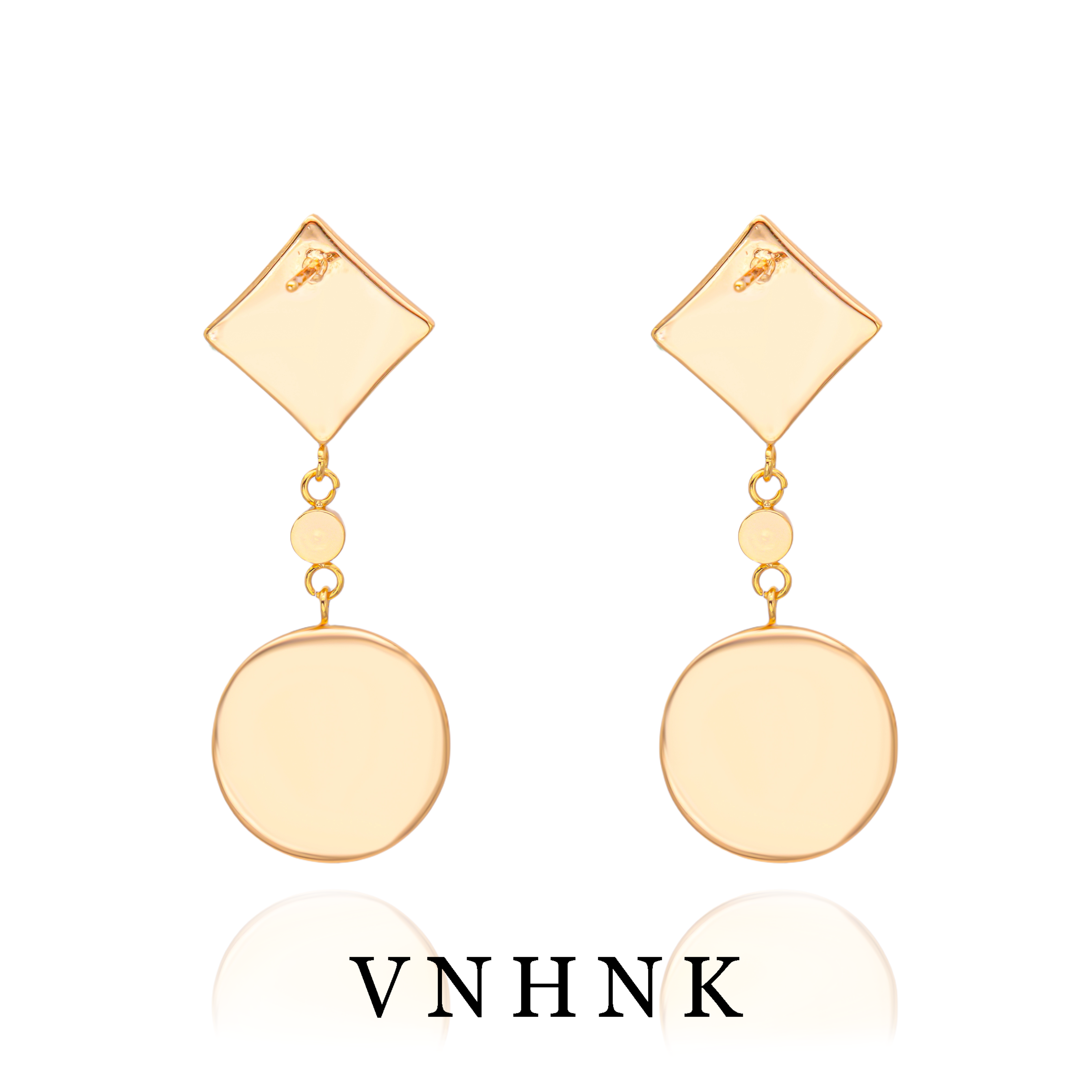 钛钢合成锆石耳饰 美可儿  R368   玫瑰色时尚气质耳环