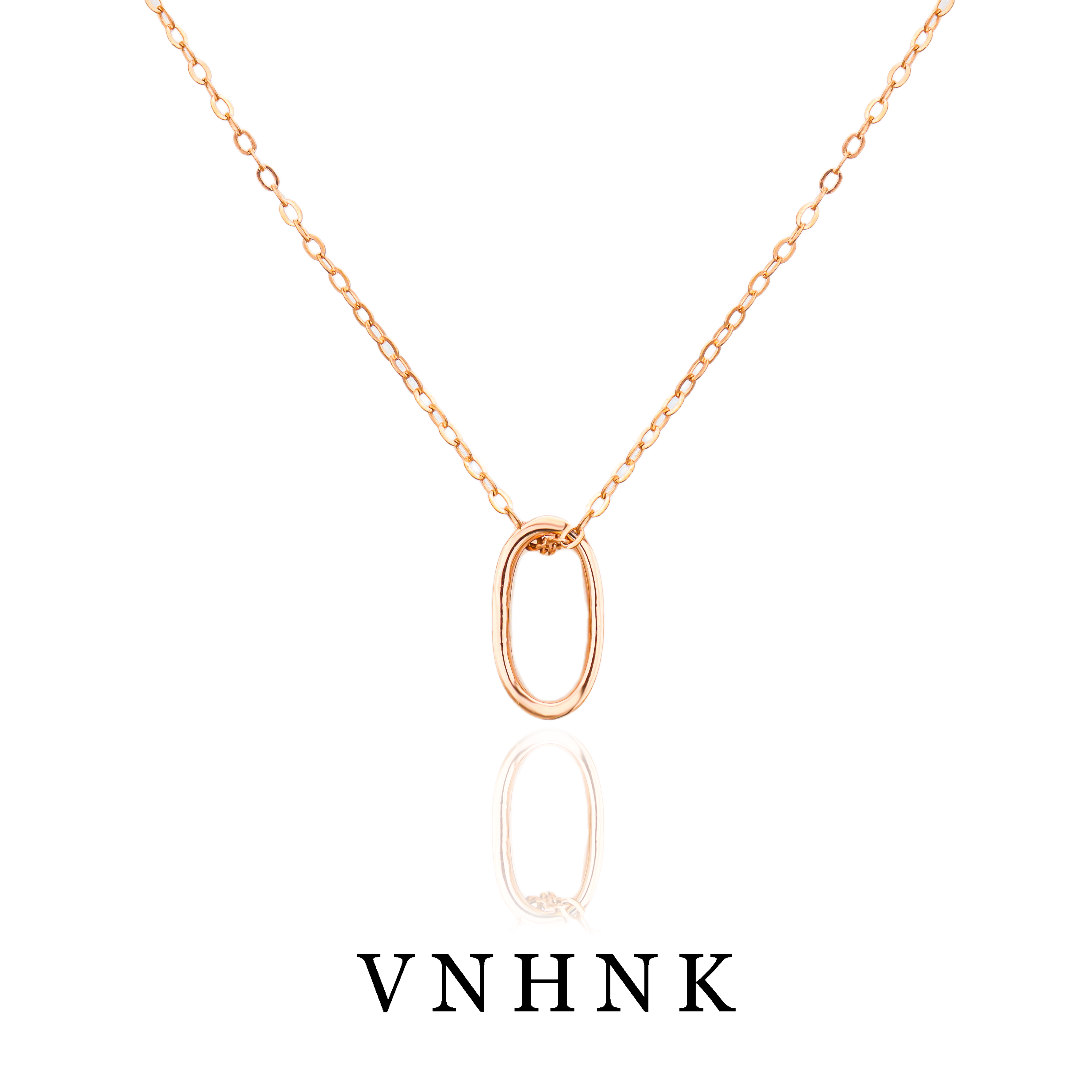 坠链均925银 美可儿   D754   （45cm）玫瑰色时尚气质项链