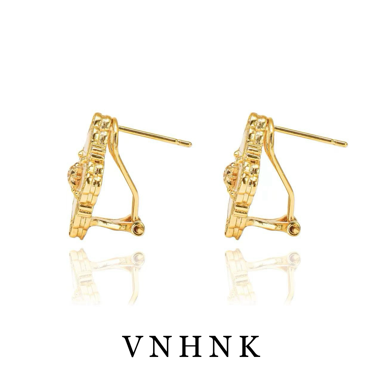 铜合金贝壳耳饰 美可儿   A125   金色气质时尚百搭耳环