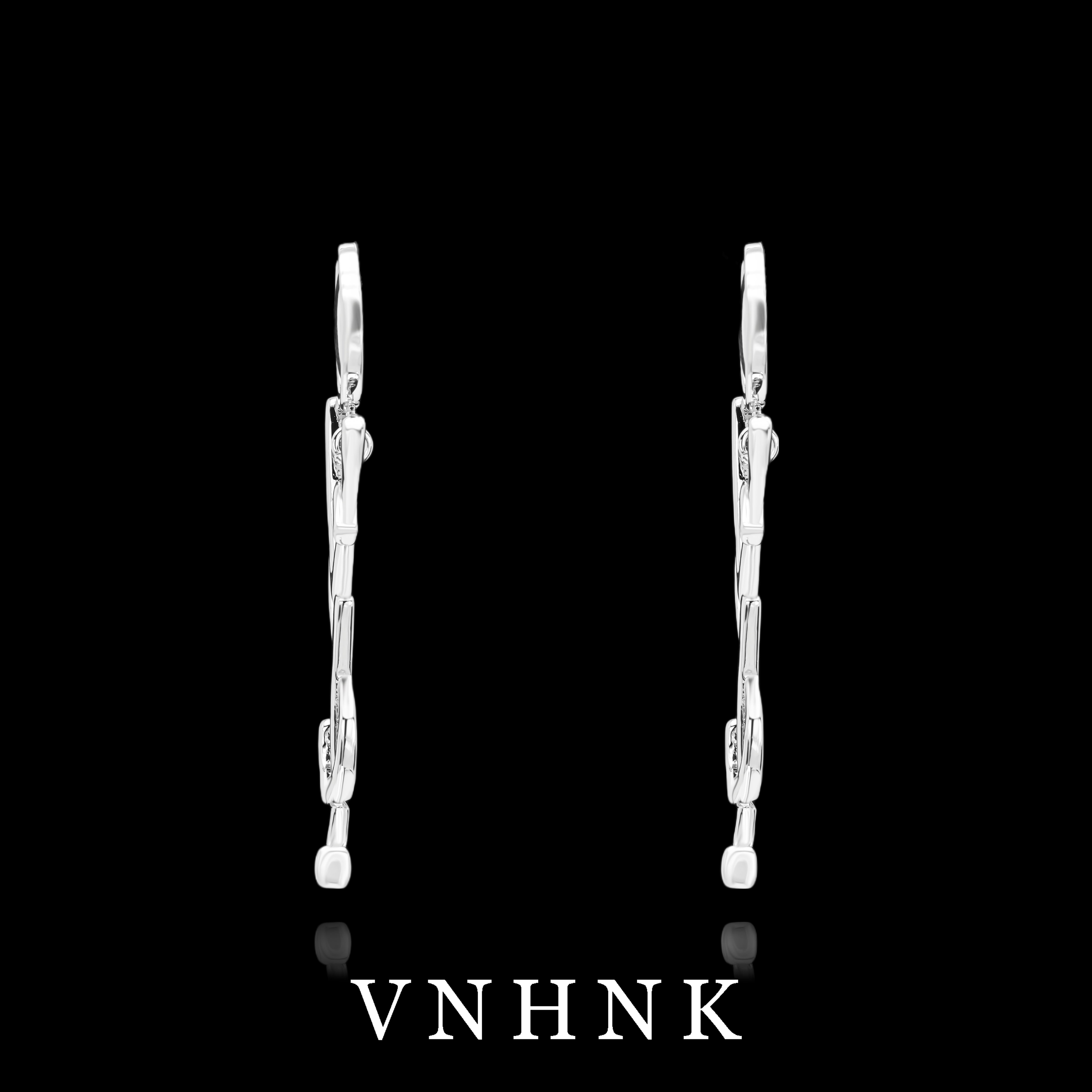 铜合金合成锆石耳饰 美可儿   M81    银色简约时尚耳环