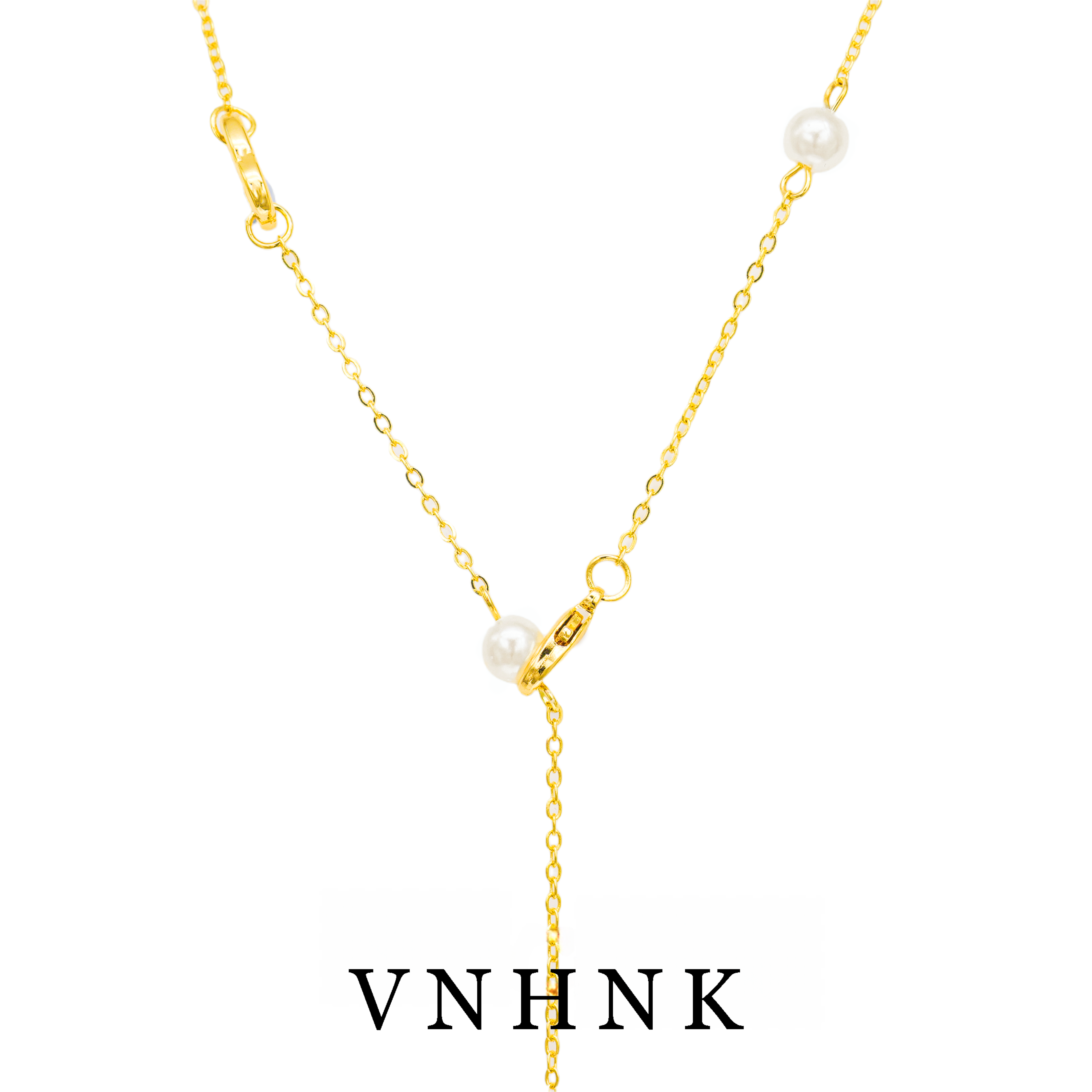 铜合金仿珍珠项链 美可儿   A310  金色（62cm 6mm) 时尚项链