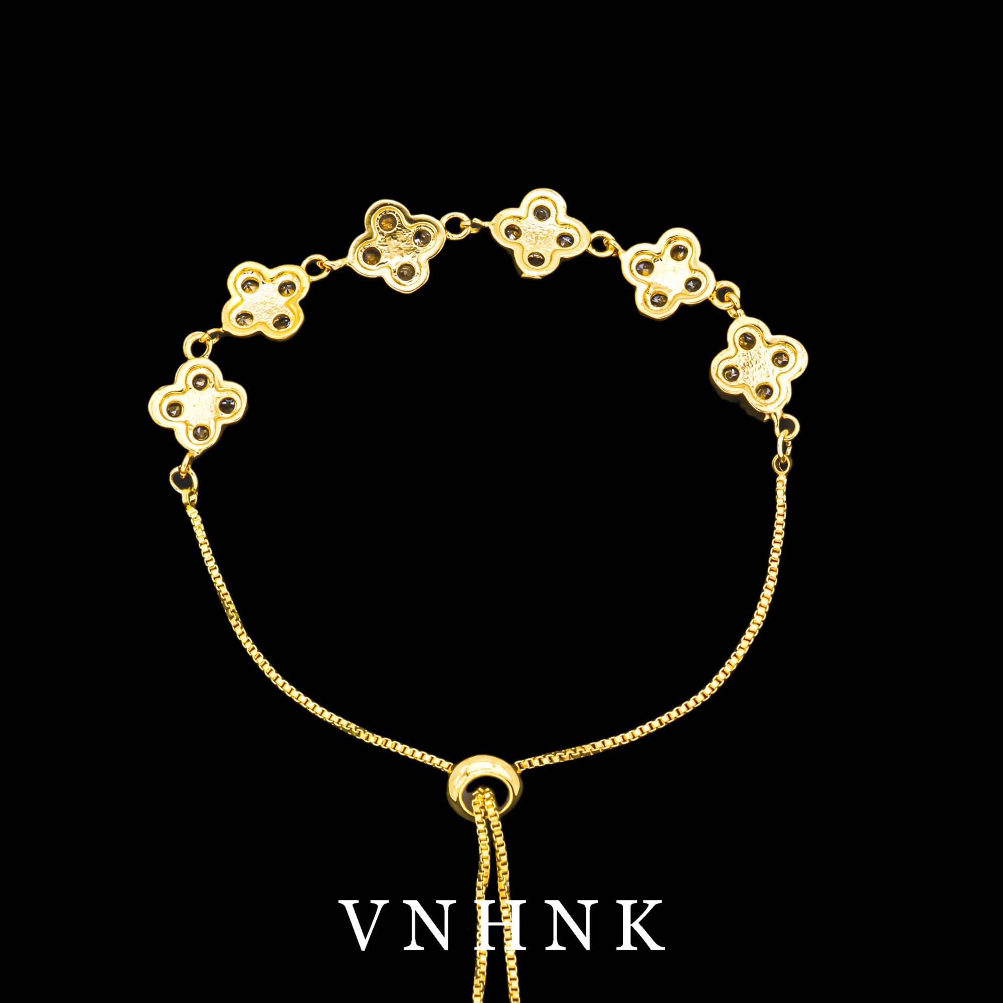 铜合金合成锆石手链  美可儿   B559   金色时尚个性百搭手链