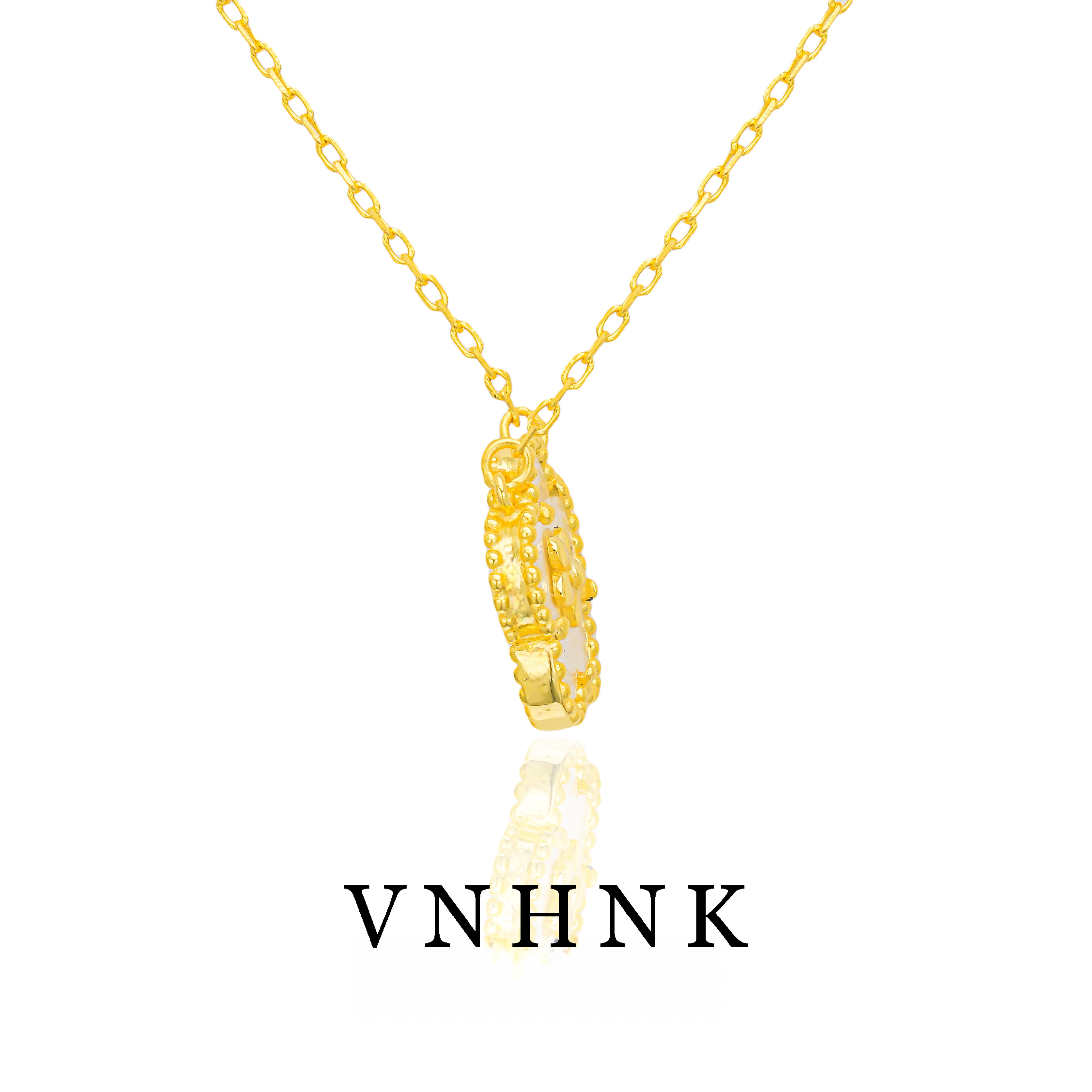 坠链均925银贝壳 美可儿   D680   金色（43cm) 简约气质项链