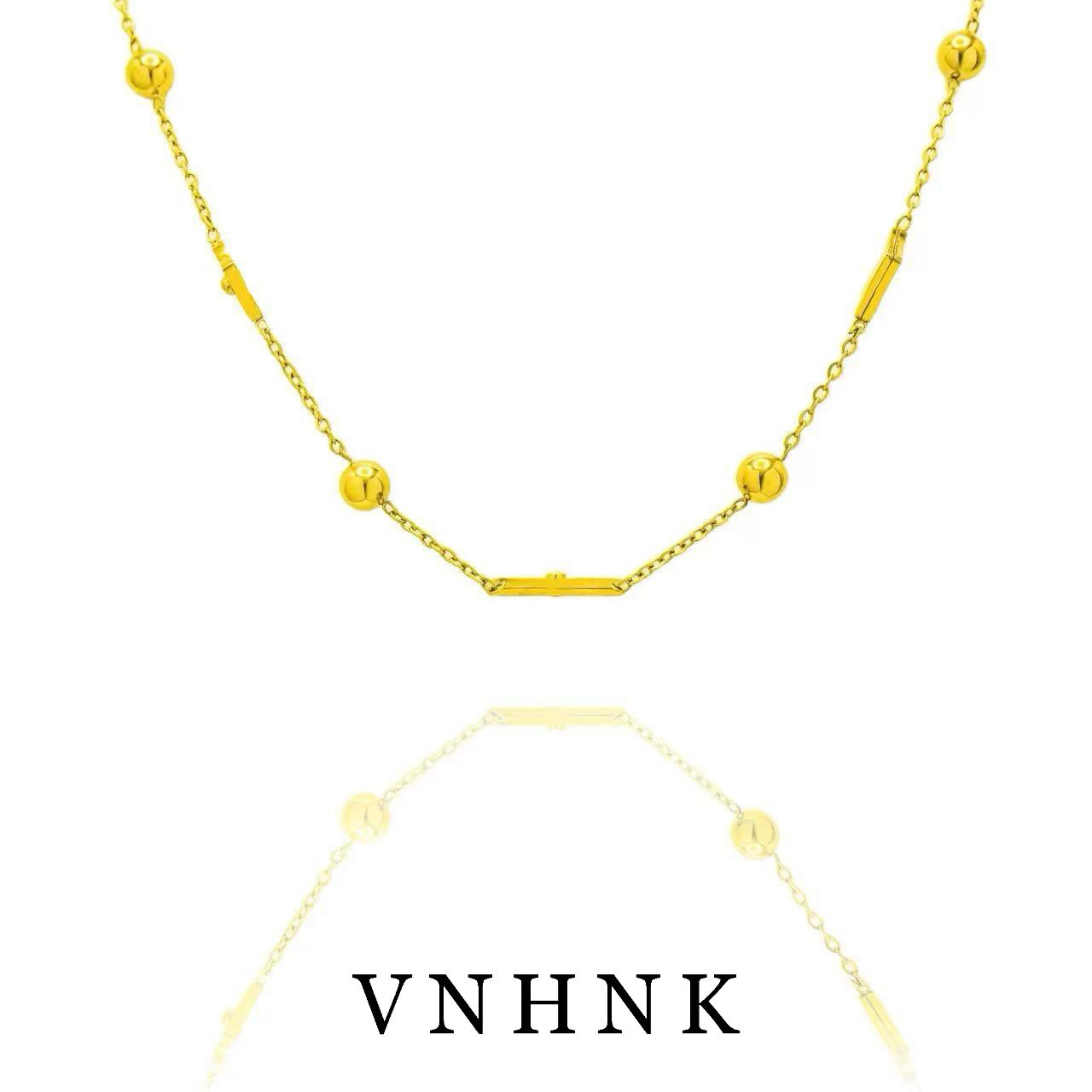 钛钢项链 美可儿    C506     金色（60cm）时尚气质项链