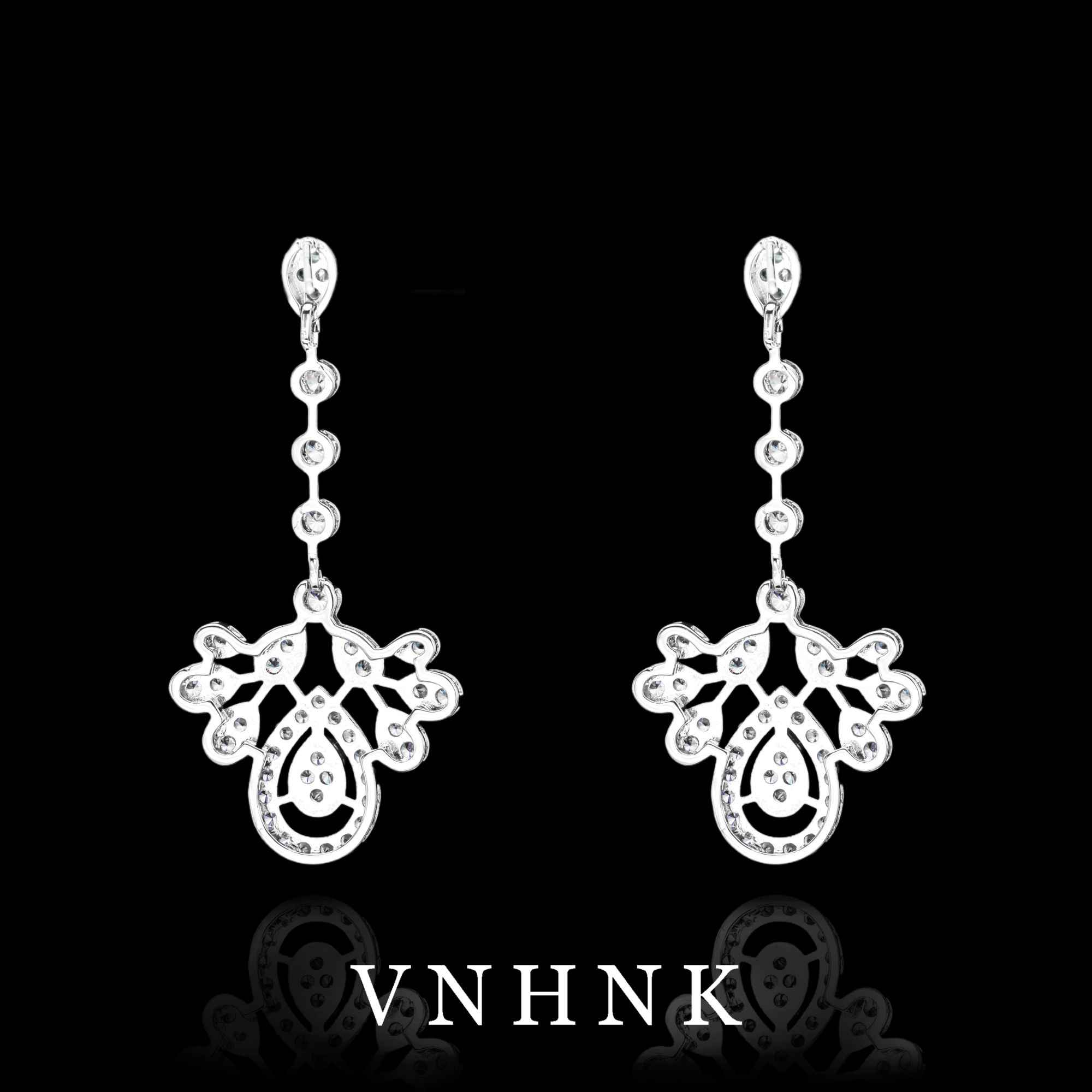 铜合金合成锆石耳饰 美可儿   M416   银色时尚百搭耳环