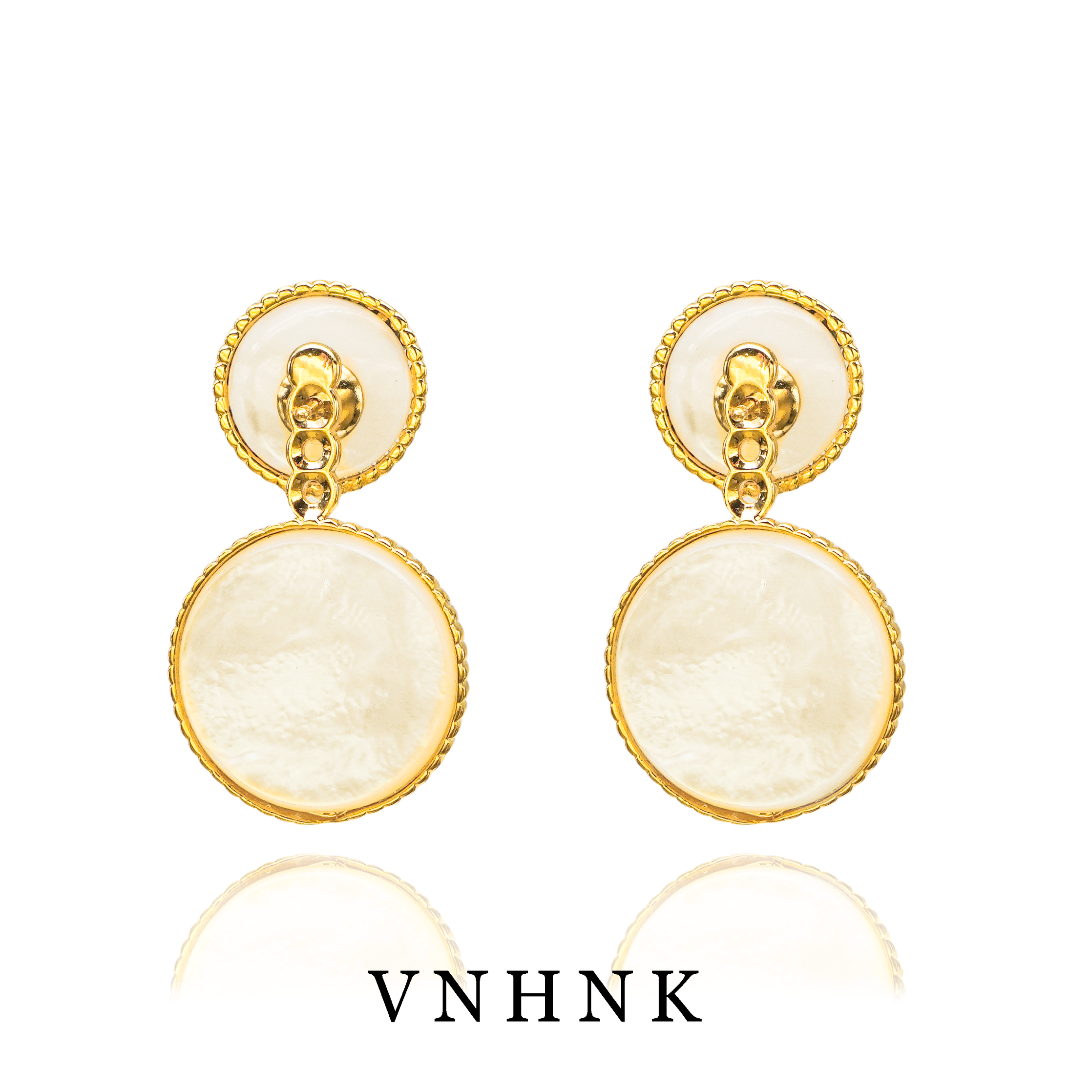 铜合金合成锆石耳饰 美可儿   M140     金色时尚气质耳环